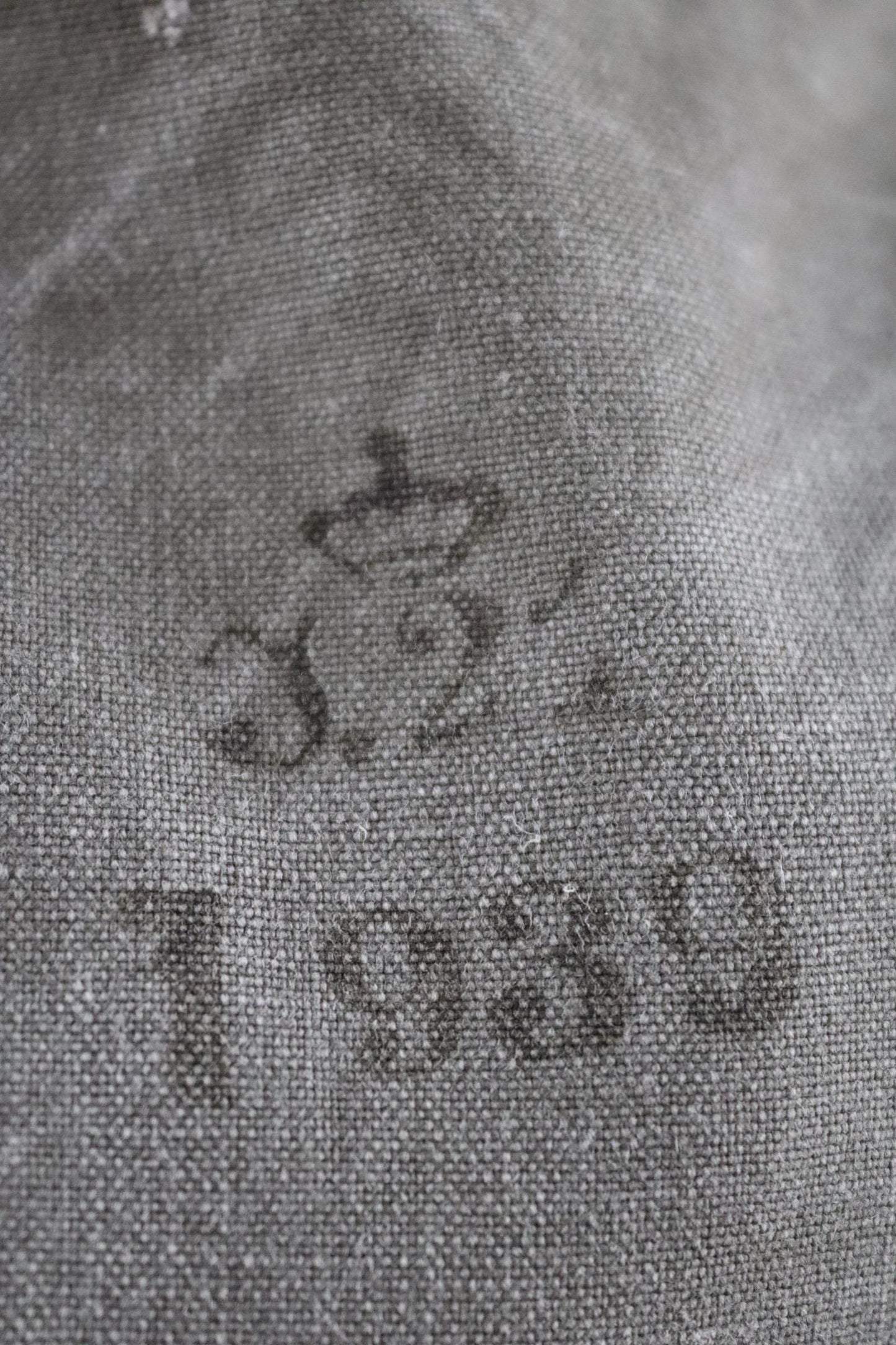 Vintage 1930s 30s WW2 era Swedish army military cotton cross body mattornist bag stamped musette