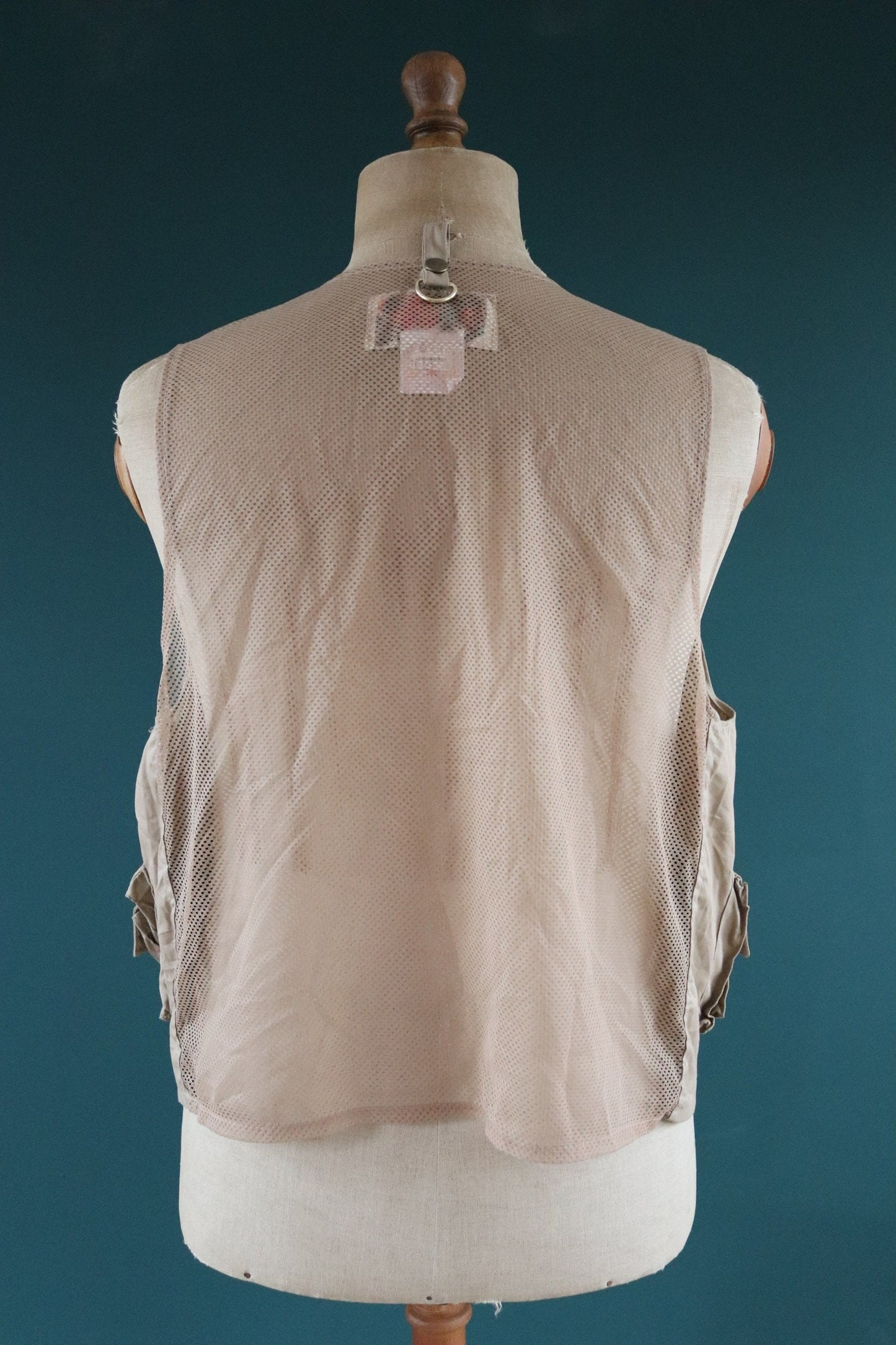 Vintage 1980s 90s fly fishing vest - wading utility waistcoat - 46" chest