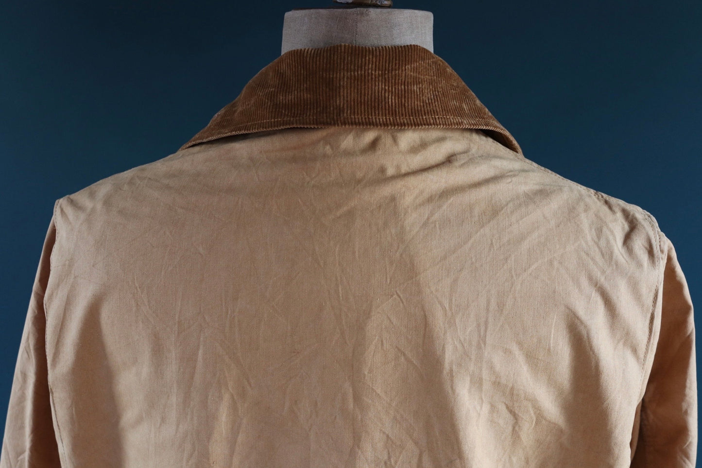 Vintage 1950s 50s JC Higgins tan brown duck cotton canvas jacket hunting shooting American Talon zipper 49” chest workwear chore work