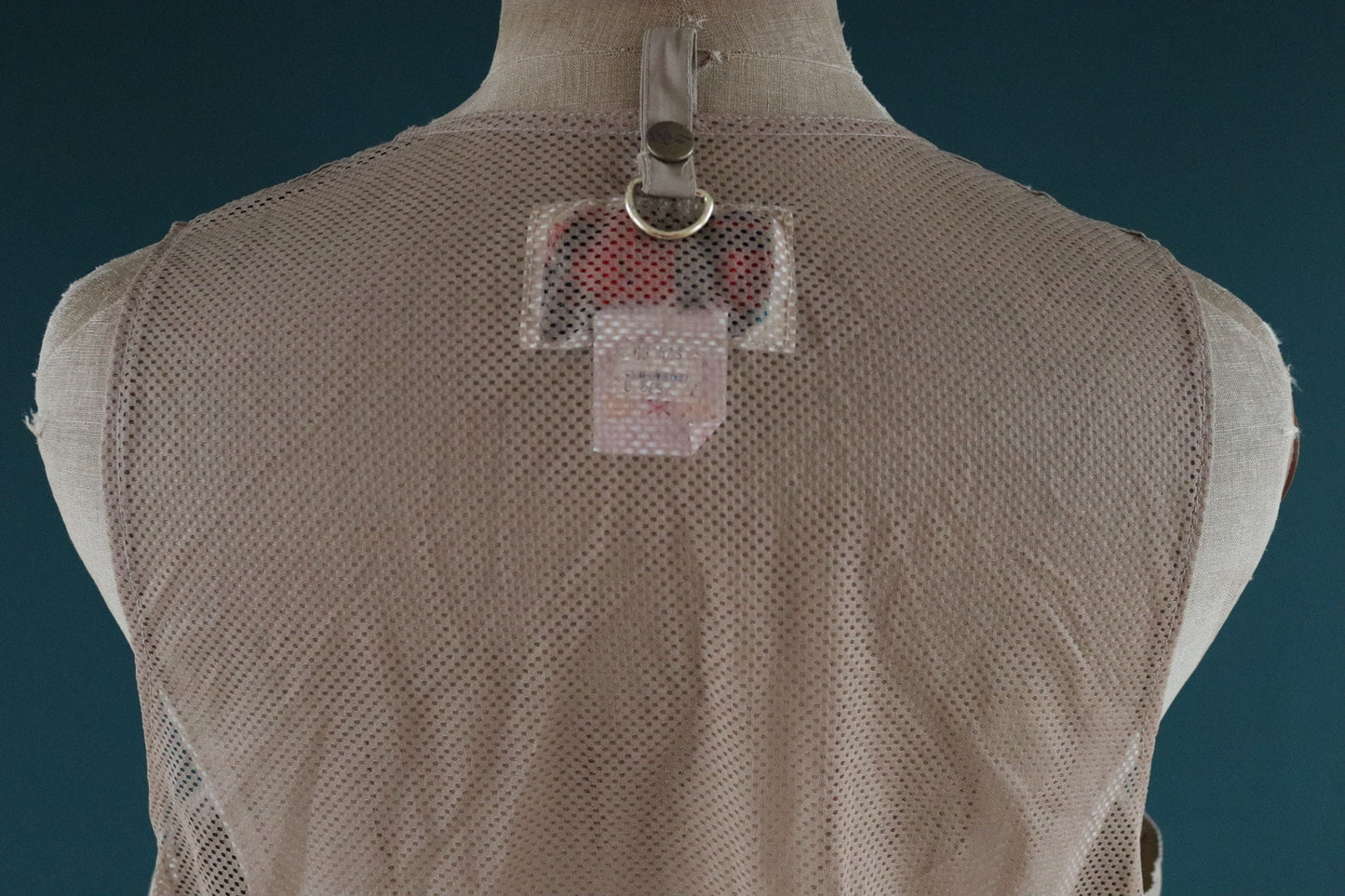 Vintage 1980s 90s fly fishing vest - wading utility waistcoat - 46" chest