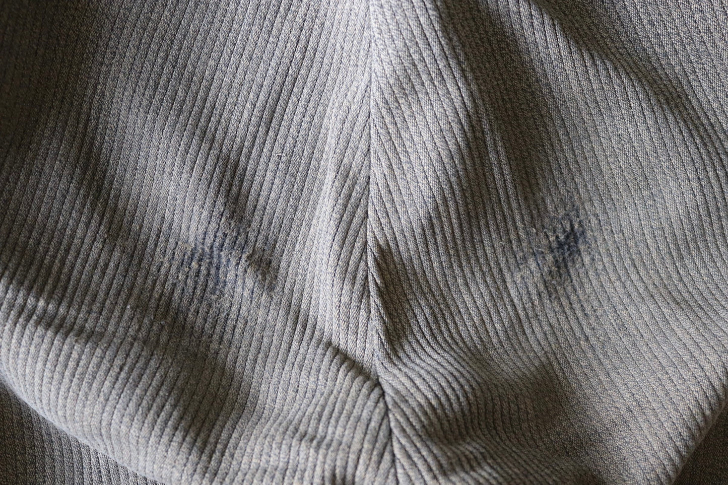 Vintage French workwear trousers 1950s brown pique coutil corduroy hunting riding breeches darned repaired 29” x 24.5” jodhpurs