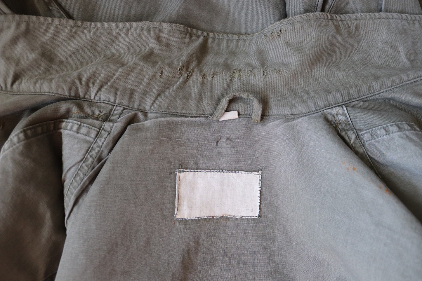 Vintage 1940s 40s US army military M-43 M43 M 43 field utility jacket olive green WW2 41” chest