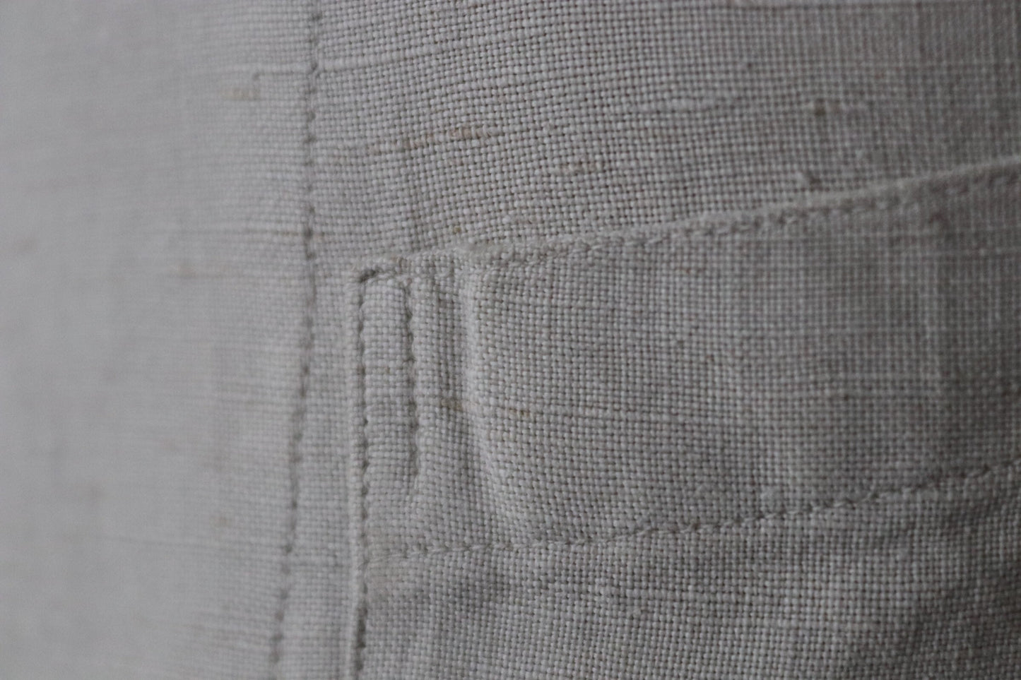 Antique French workwear jacket - vintage linen duster chore coat - 1920s 30s overalls - 36” chest