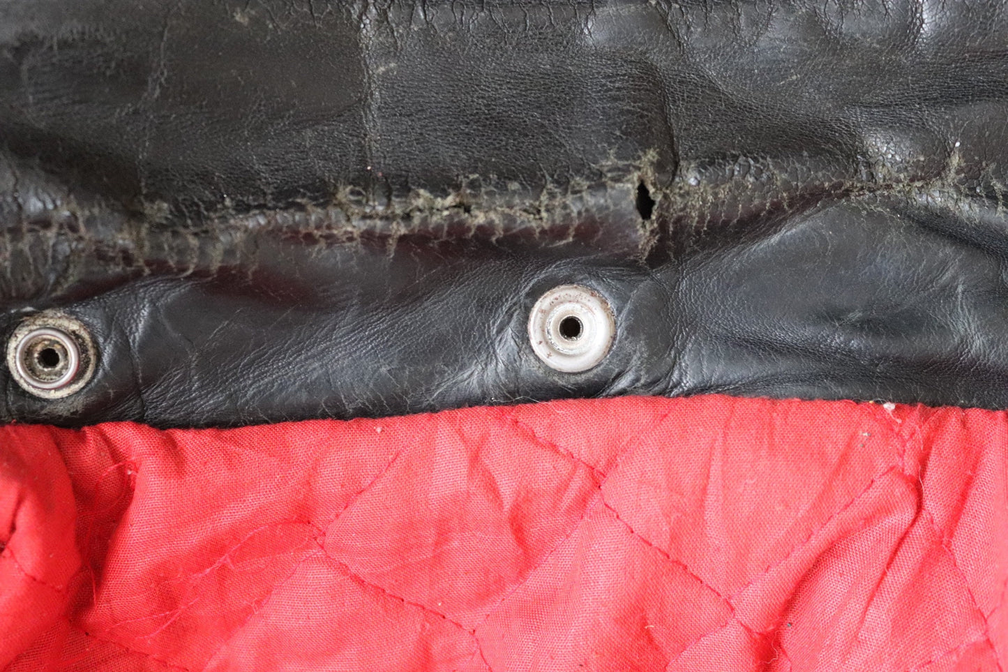 Vintage 1950s 50s leather jacket Buco PJ27 PJ-27 black steerhide biker police 46” chest biker motorcycle