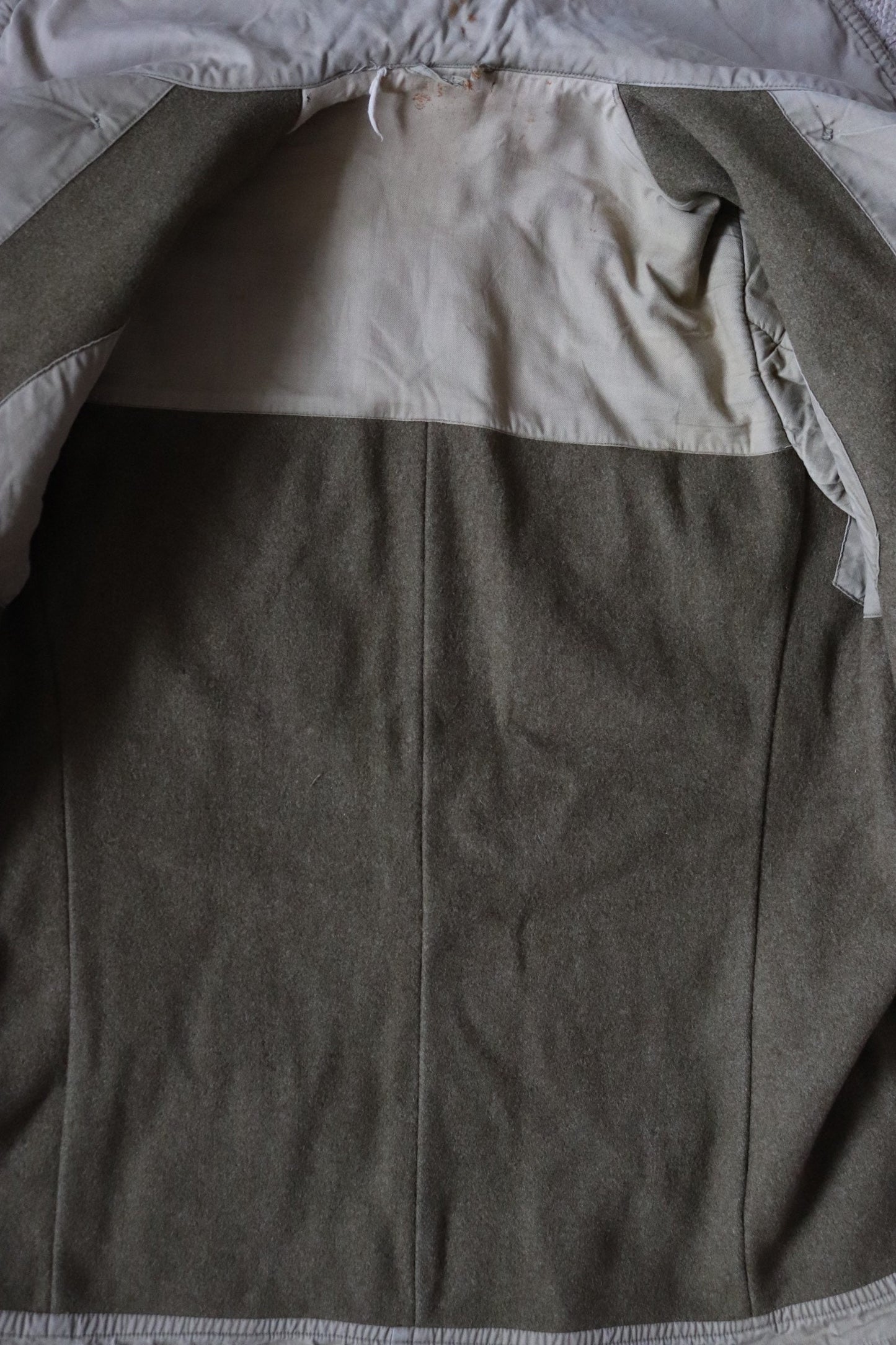 Vintage 1940s 40s WW2 US army military jeep coat mackinaw 42” chest work workwear chore shawl collar