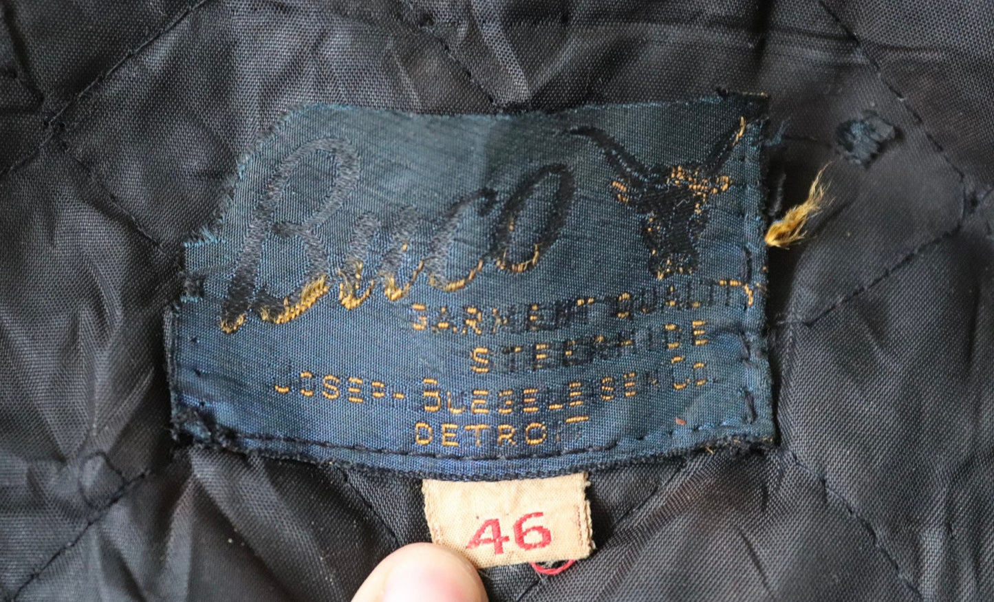 Vintage 1950s 50s 1960s 60s leather jacket Buco PJ27 PJ-27 black steerhide biker police 46” chest motorcycle