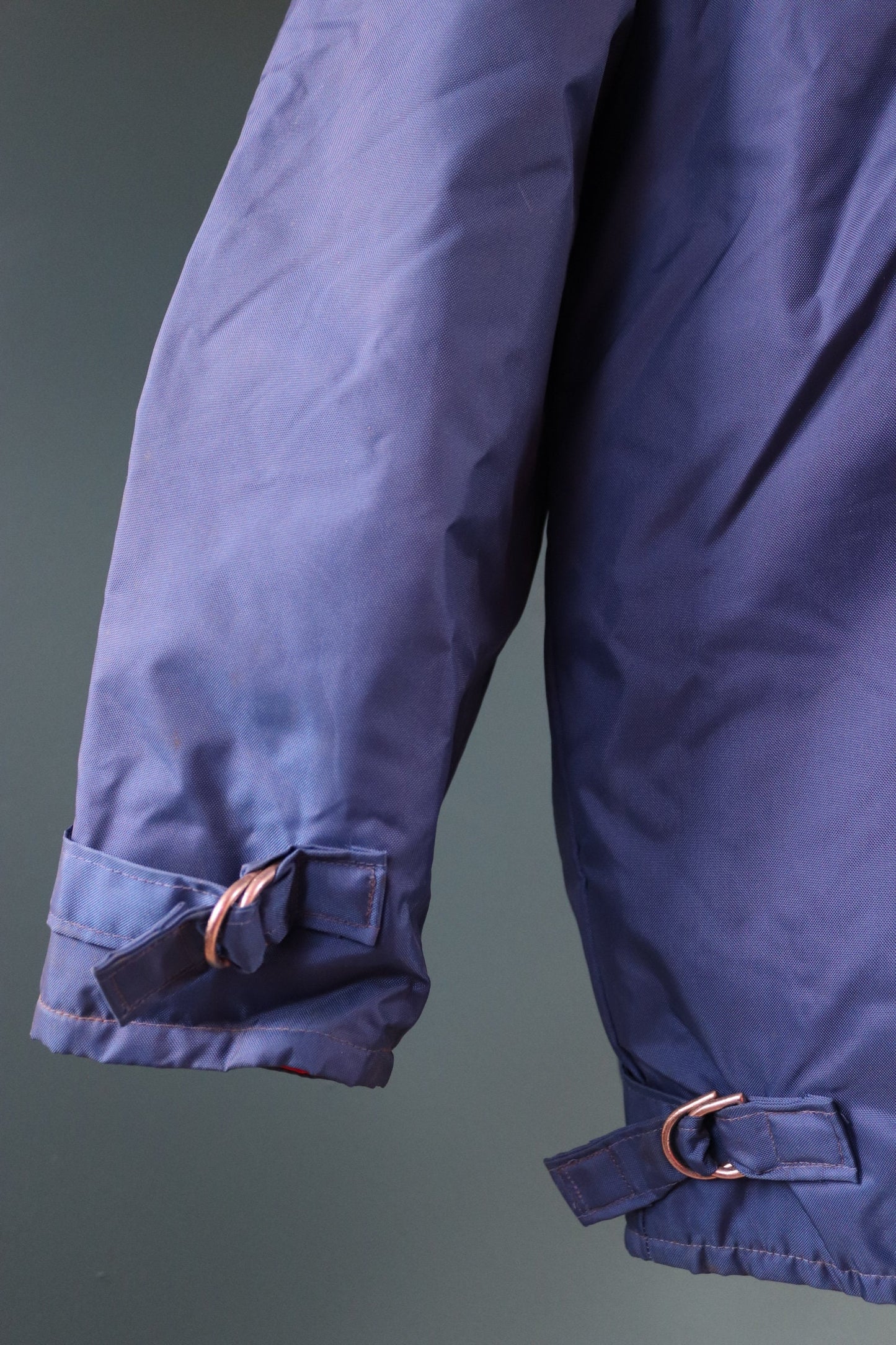 Vintage 1970s 70s 1980s 80s Commodore navy blue sailing sailor floatation waterproof anorak jacket 46” chest
