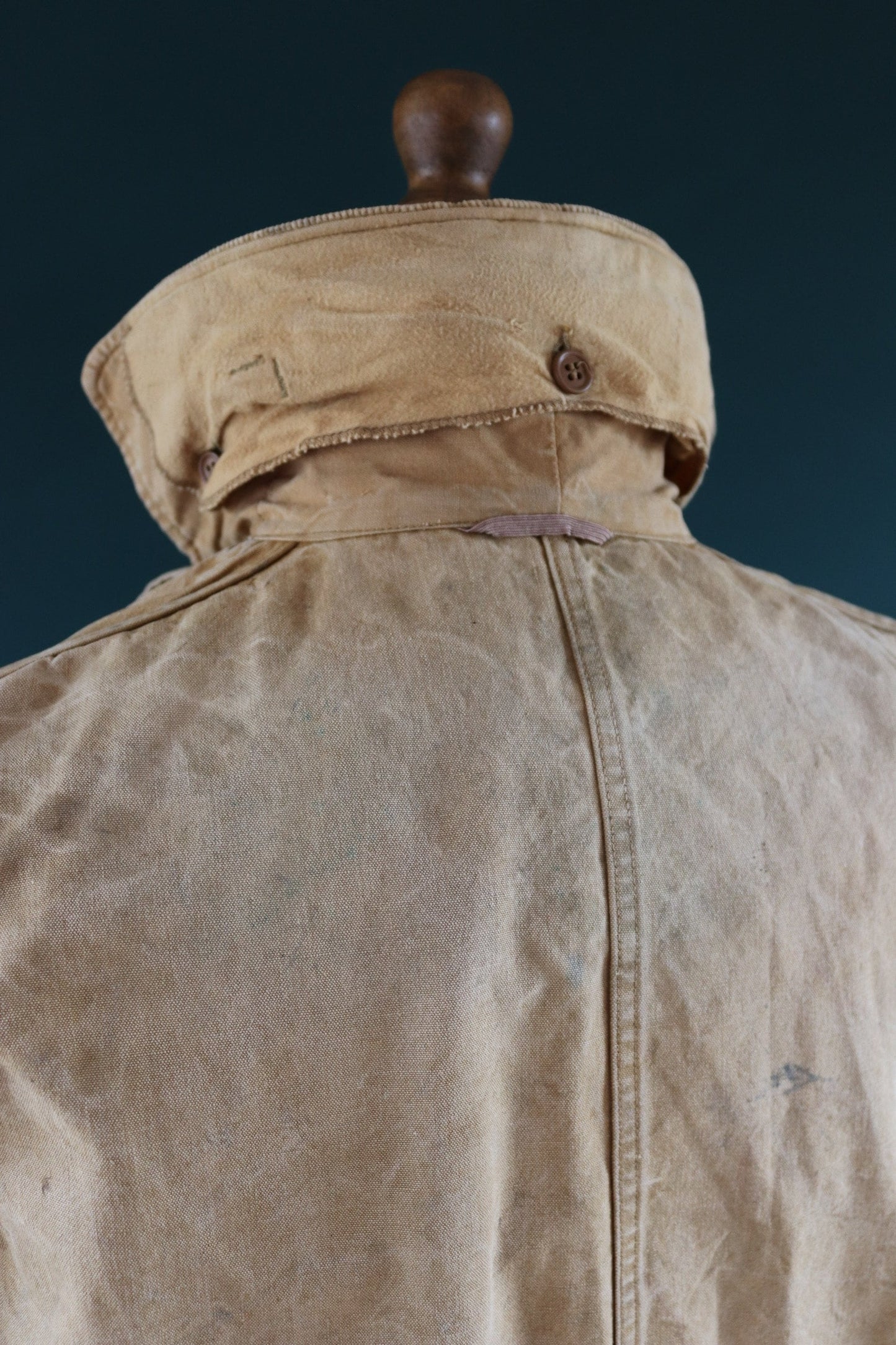 Vintage 1970s 70s Western Field Montgomery Ward tan brown duck cotton canvas jacket hunting shooting American 49” chest workwear work chore