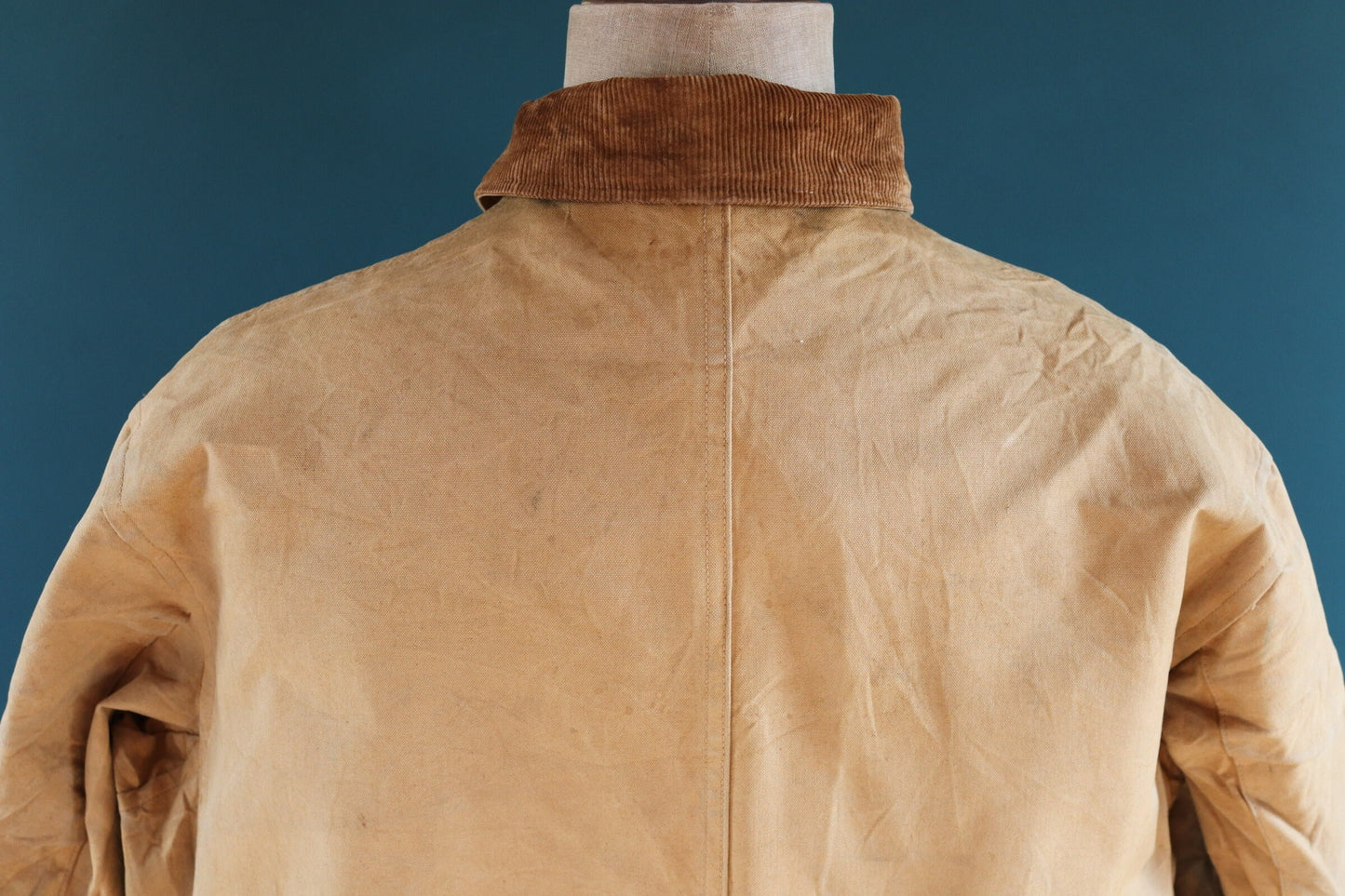 Vintage 1930s 30s Duxbak Utica Mohawk duck cotton canvas work chore hunting shooting jacket workwear 54” chest