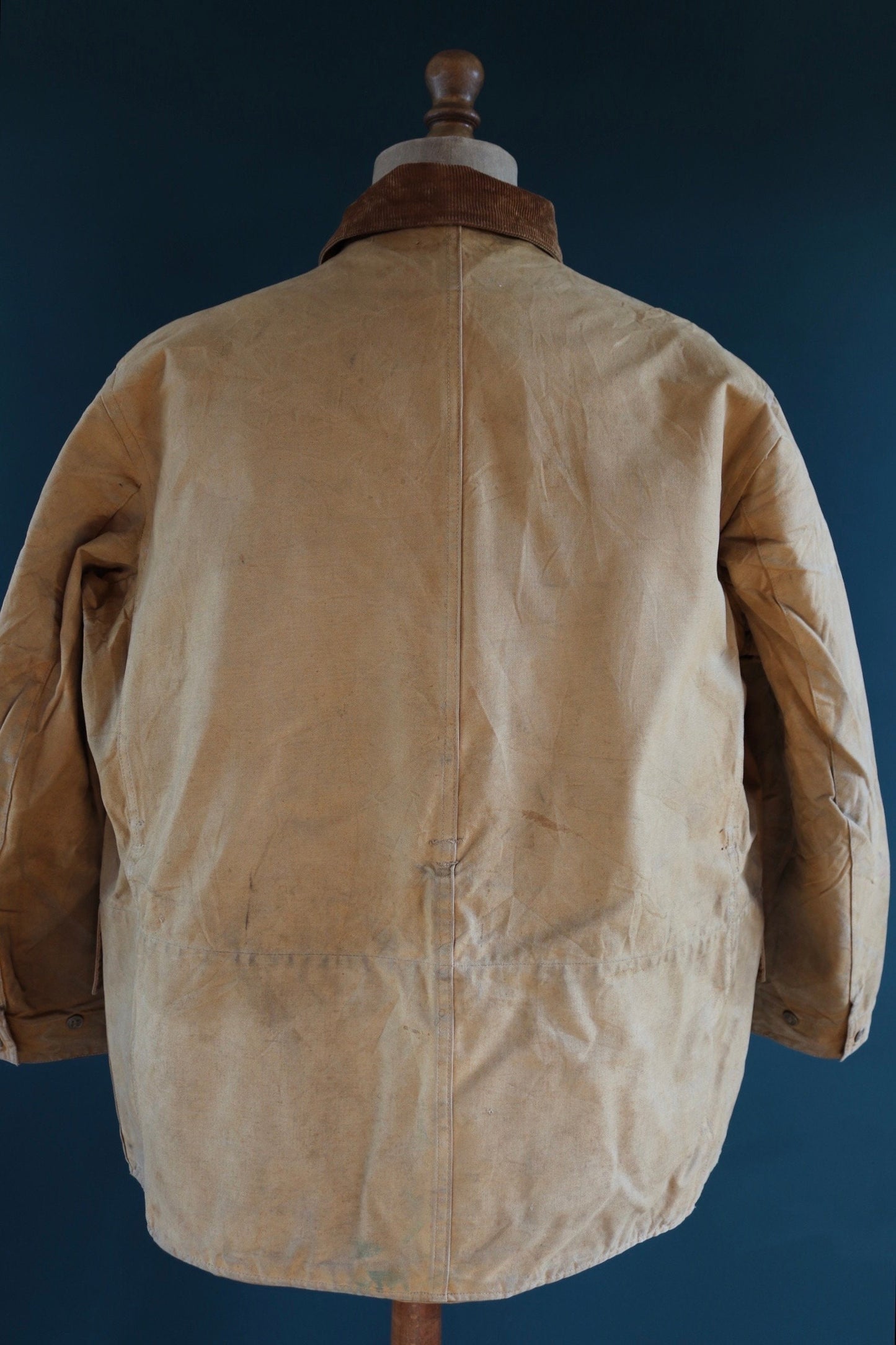 Vintage 1930s 30s Duxbak Utica Mohawk duck cotton canvas work chore hunting shooting jacket workwear 54” chest