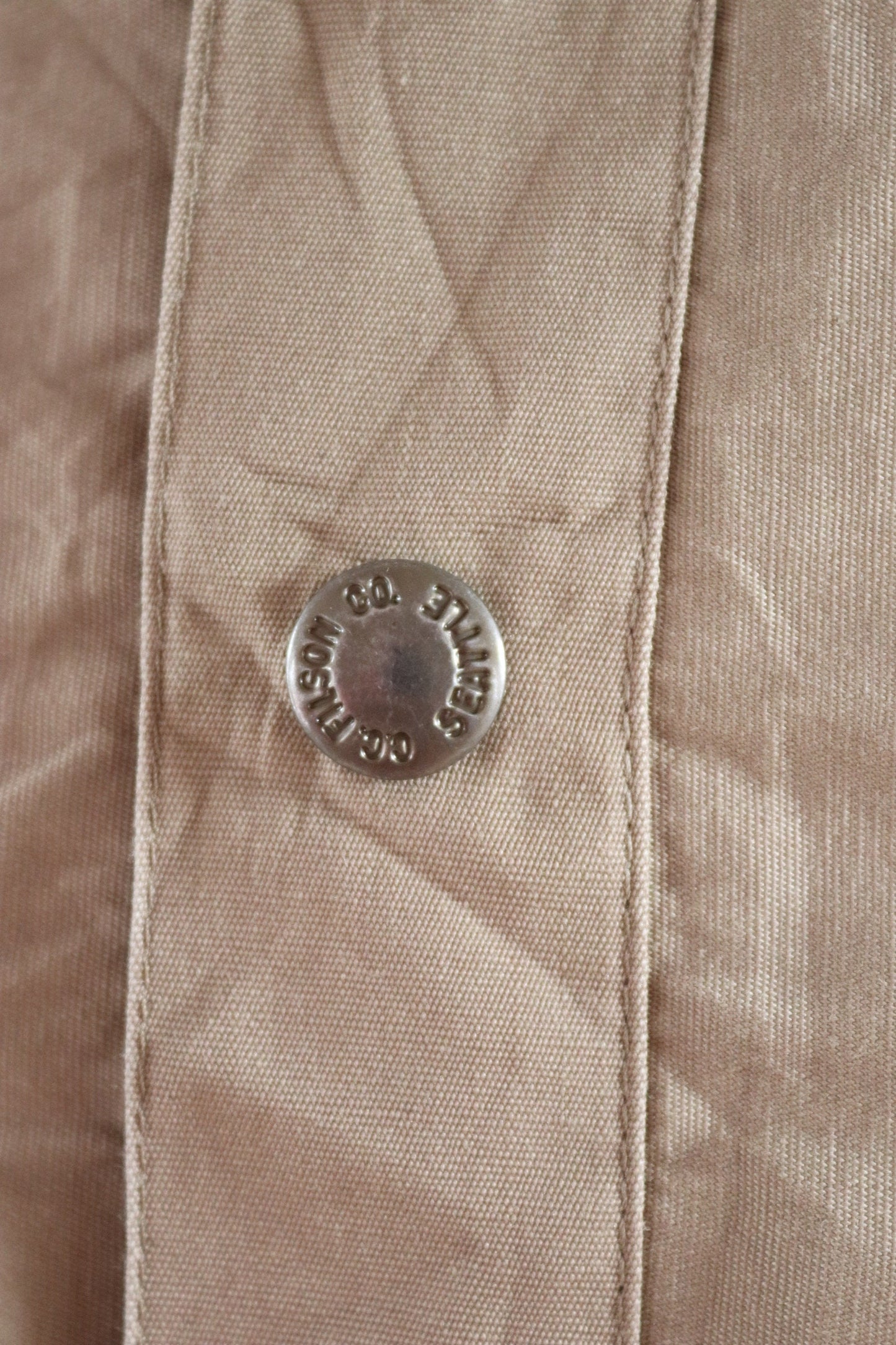 Vintage CC Filson lightweight cotton cruiser shirt jacket 53” chest workwear work chore waterproof hunting CPO