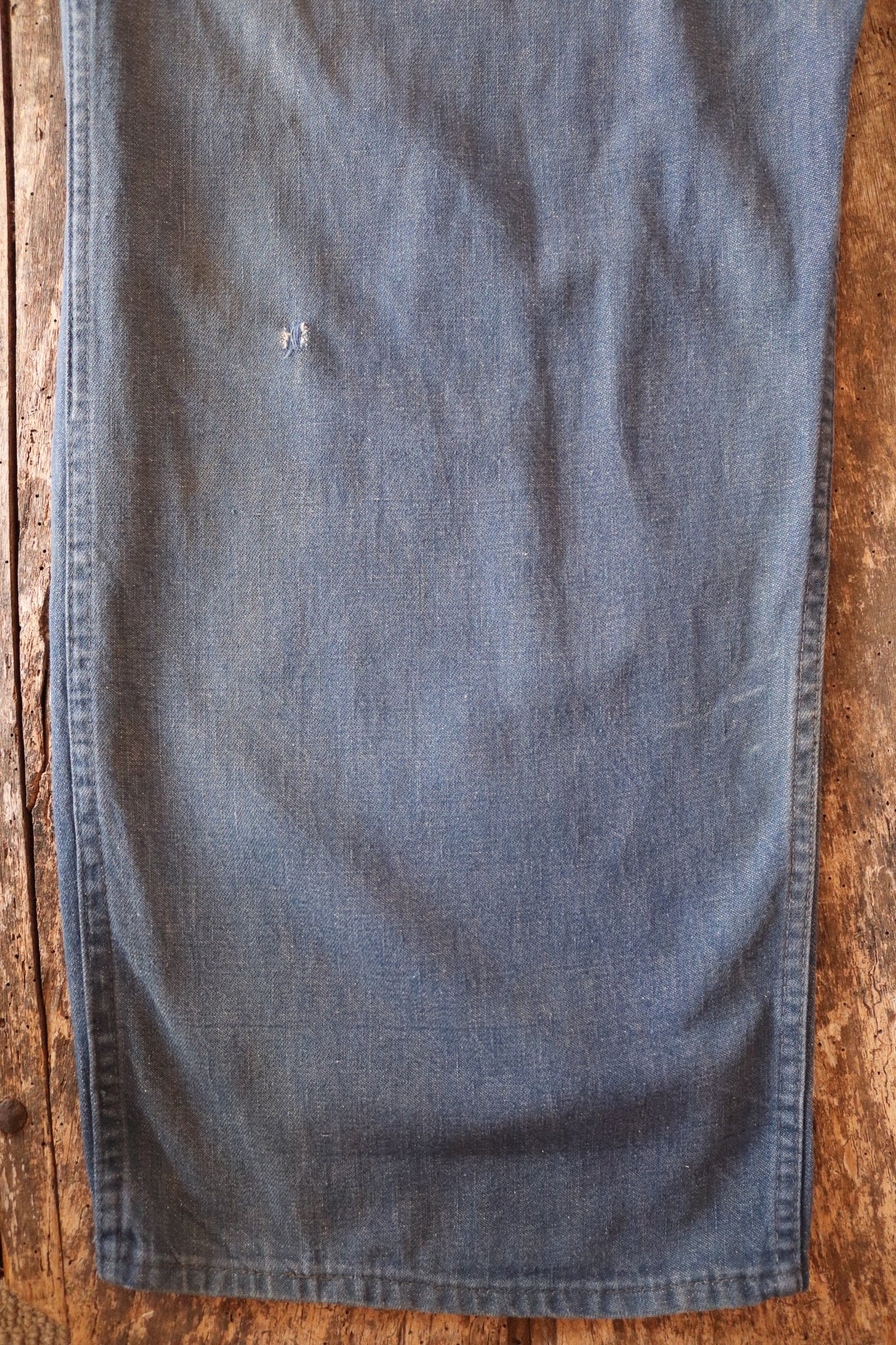 Vintage 1970s 70s 1980s 80s indigo blue denim overalls dungarees bib brace workwear work chore 44” x 32” selvedge H back
