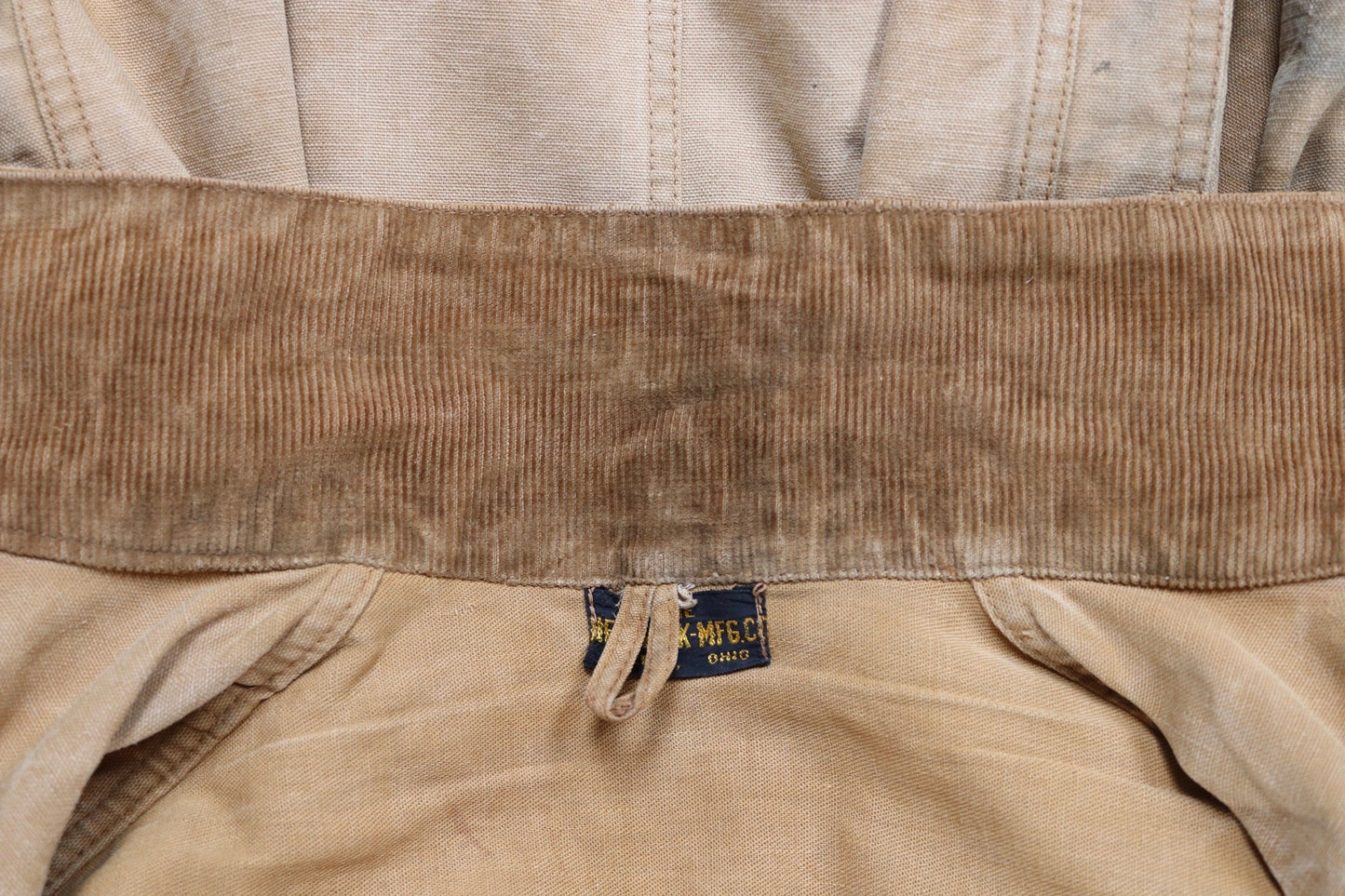 Vintage 1920s hunting jacket - tin cloth - duck cotton canvas - 48” chest - American workwear