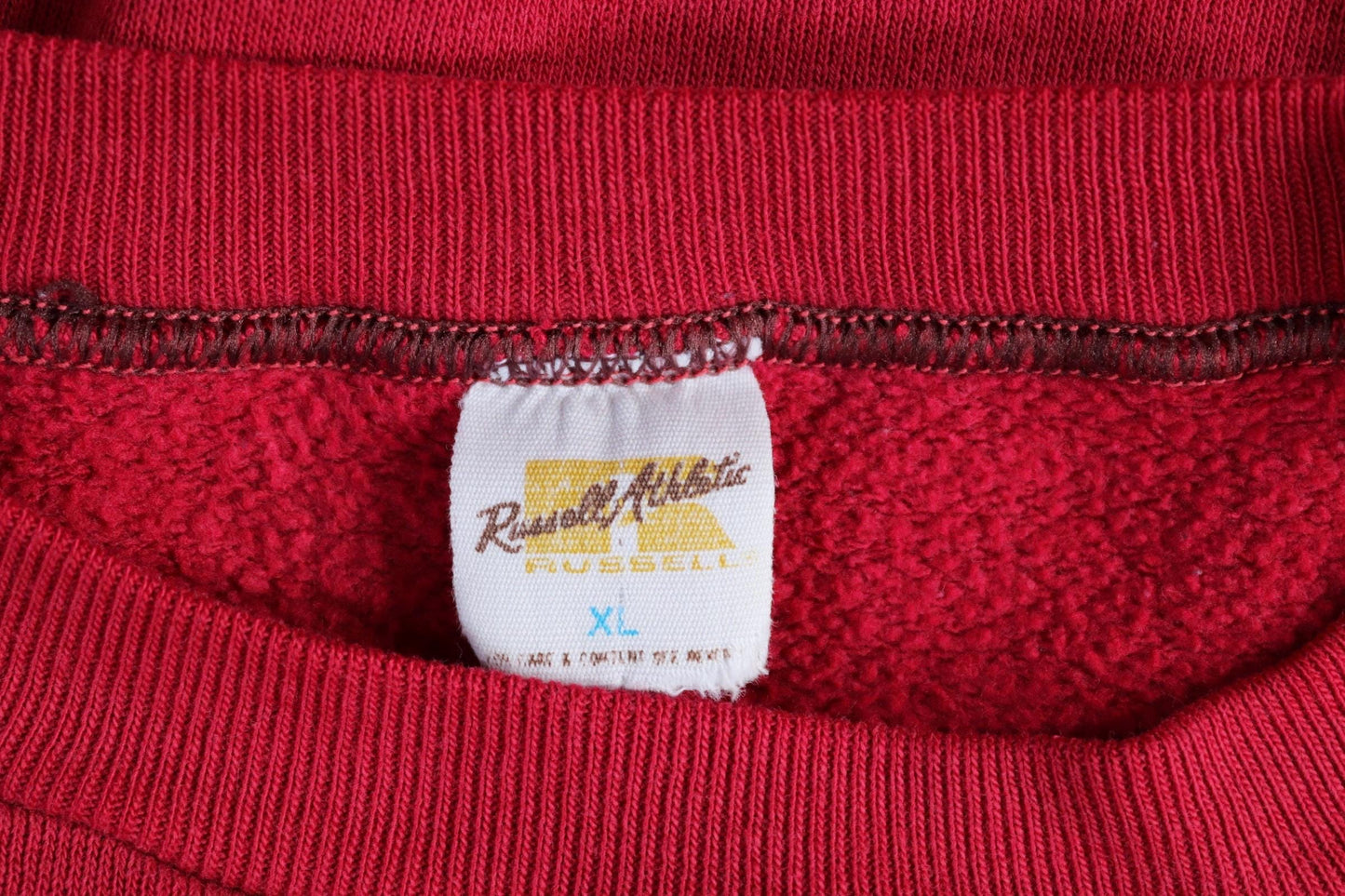 Vintage 1970s 70s 1980s 80s Russel Athletic pink red University of Alabama sweatshirt 48" chest sportswear 50 50