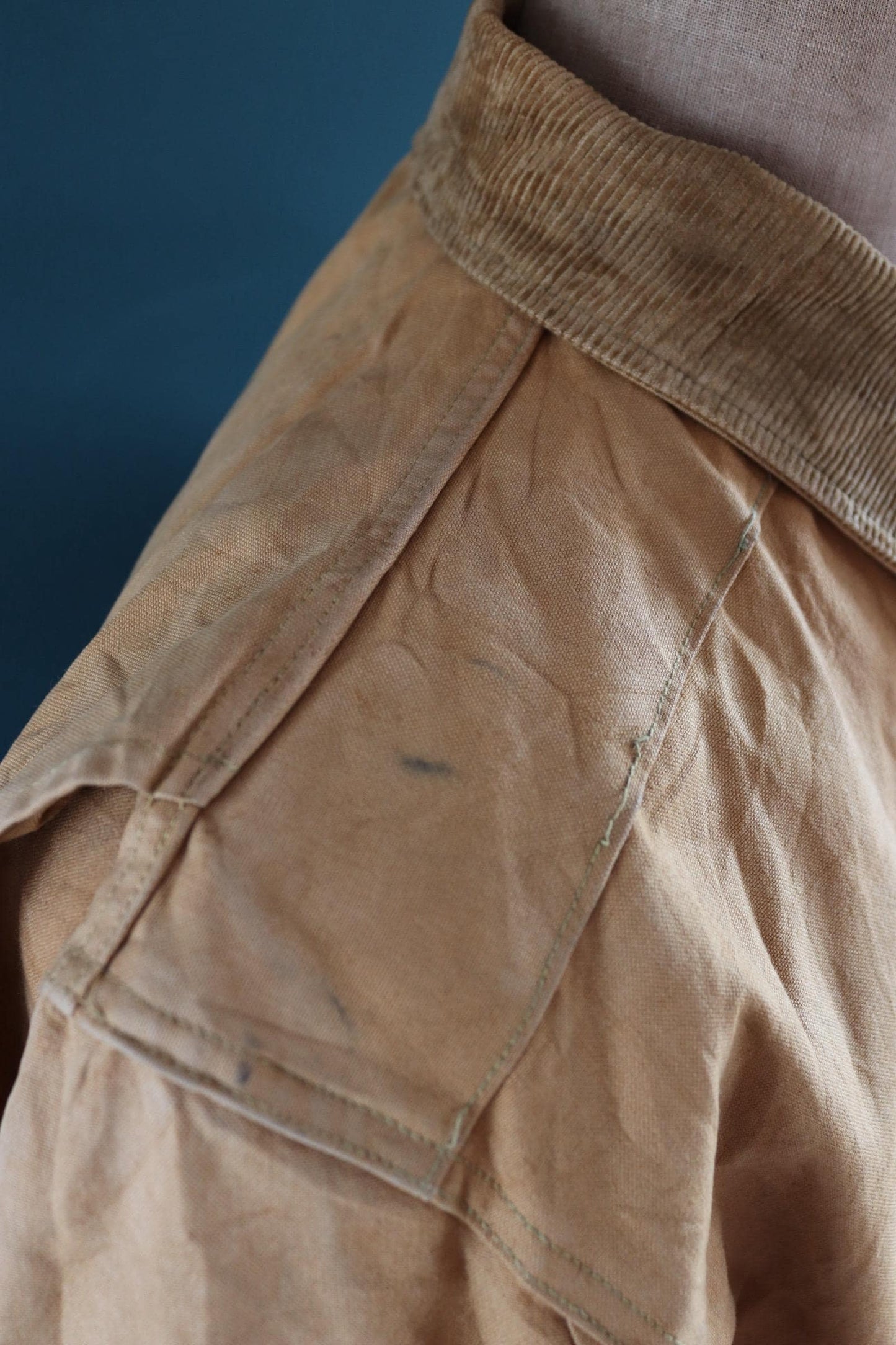 Vintage 1940s 40s 1950s 50s Duxbak duck cotton canvas tin cloth hunting shooting jacket 52” chest workwear work chore