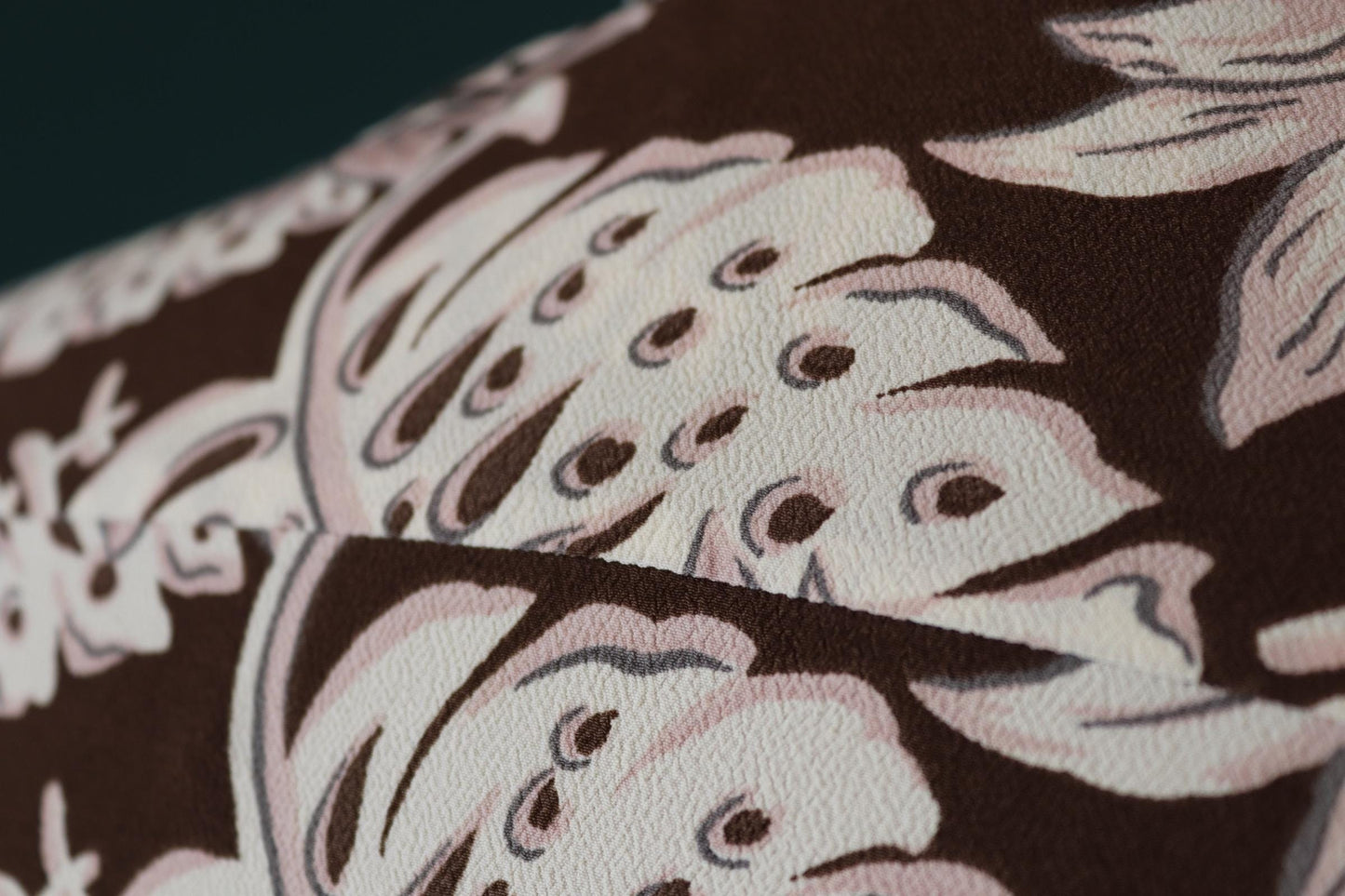 Vintage Edwin rayon Hawaiian shirt - reproduction - brown pink - pineapple print - tiki Aloha - 42” chest