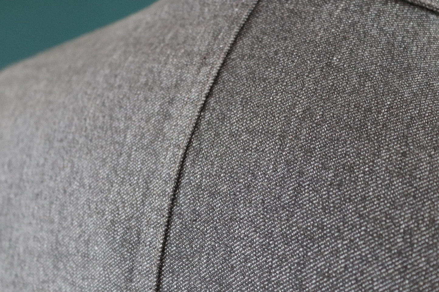 Vintage French workwear jacket - 1950s 60s salt pepper grey overalls - selvedge cotton - long factory coat - 44” chest