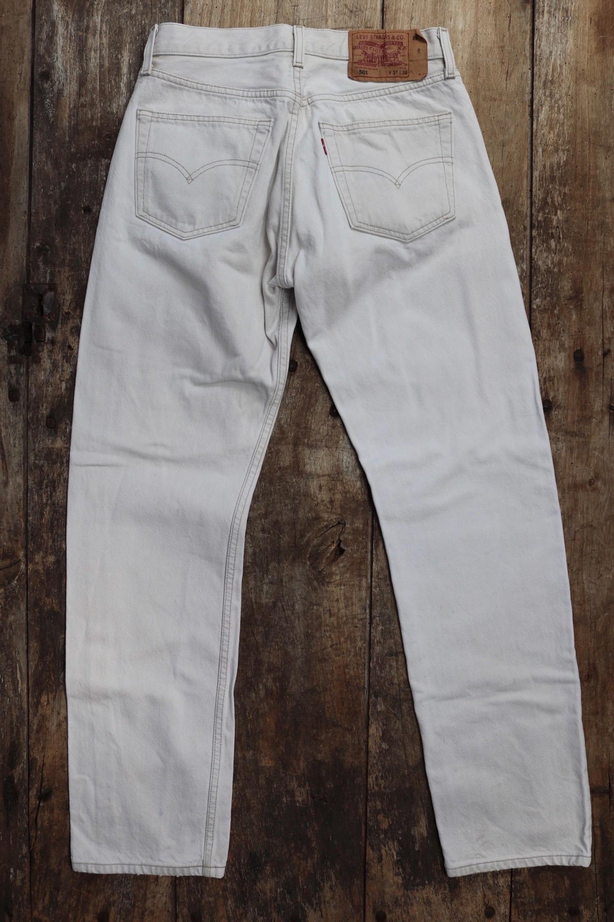 Vintage 2000s Levis 501 jeans - white denim - 29" x 31"
