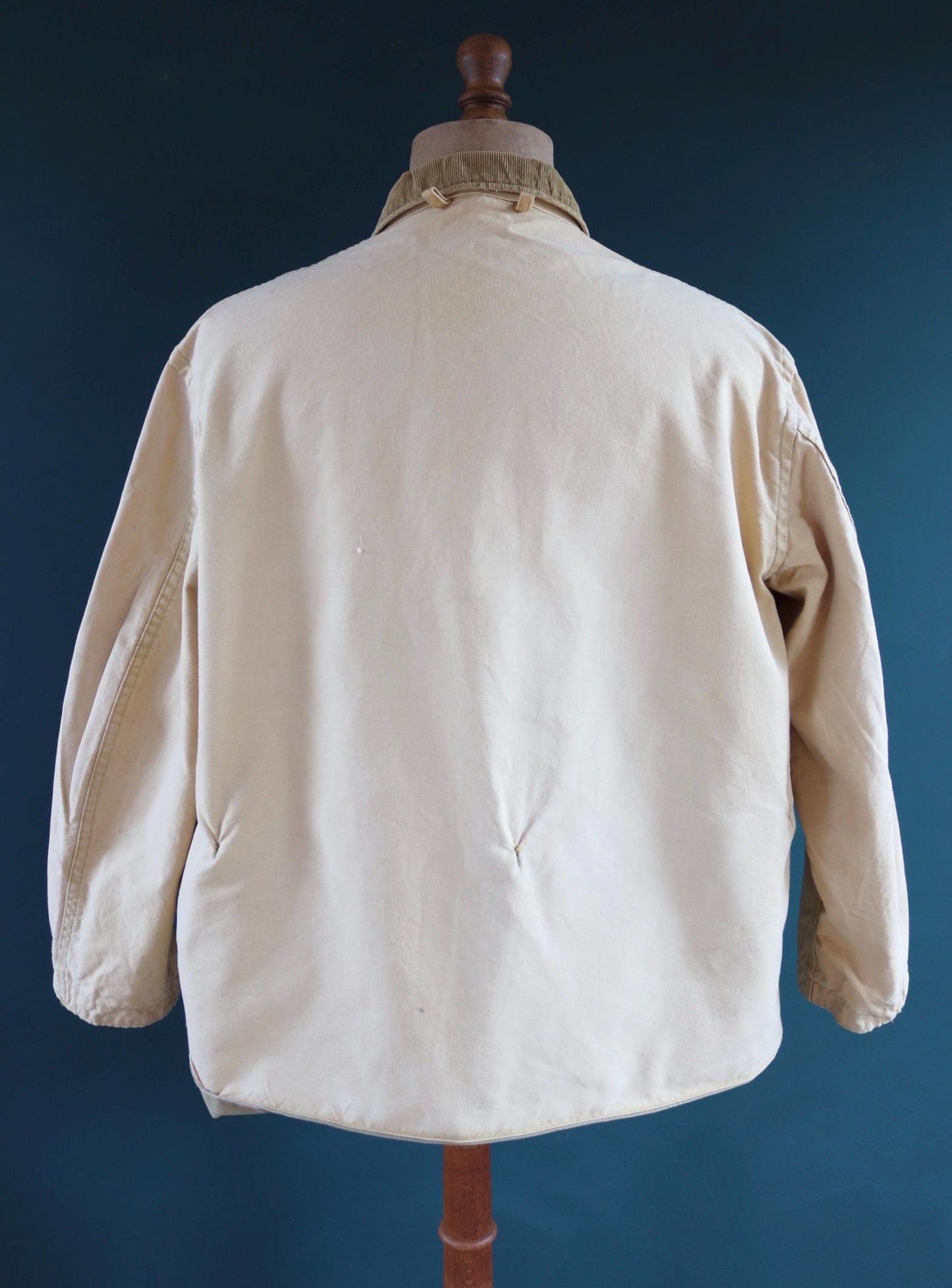 Vintage 1950s 50s 1960s 60s American Field Hettrick tan brown duck cotton canvas jacket hunting shooting American 50” chest workwear chore