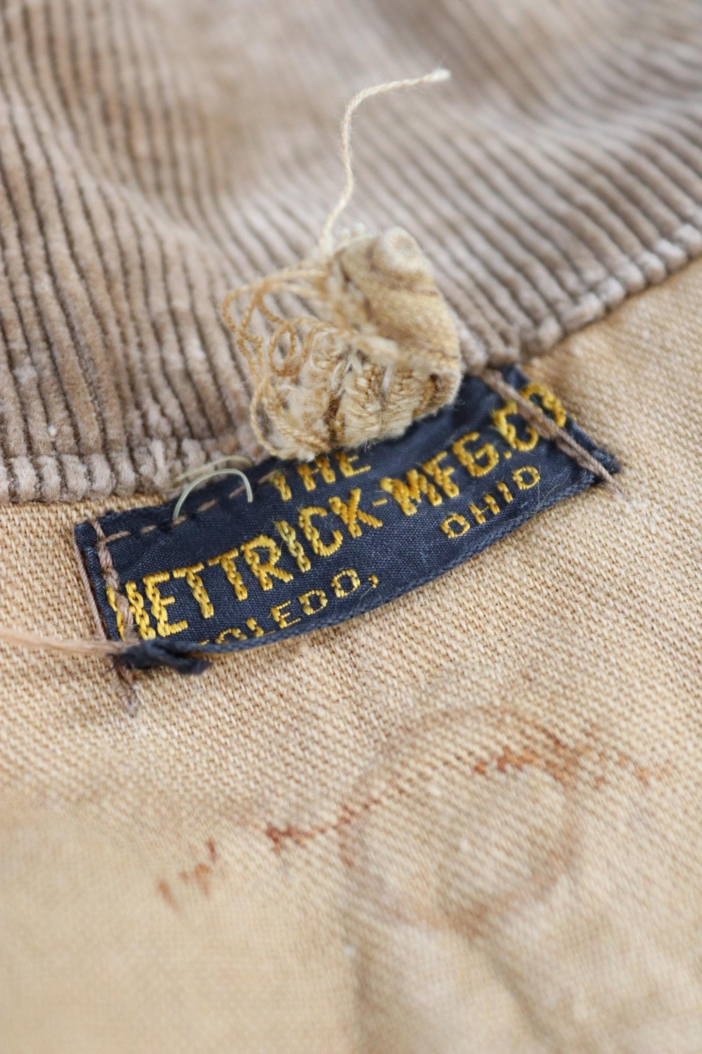 Vintage 1920s 20s 1930s 30s tin cloth duck cotton canvas hunting shooting jacket 46” chest Hettrick American workwear work chore