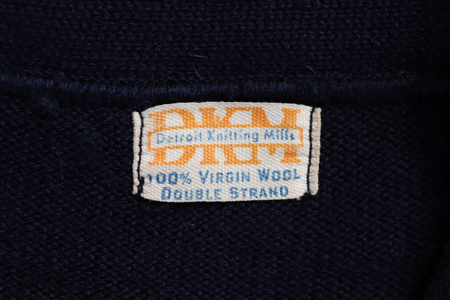 Vintage 1960s wool varsity sweater - blue knitted jumper - Ivy League knitwear - v neck long rib - A chenille patch - 40” chest