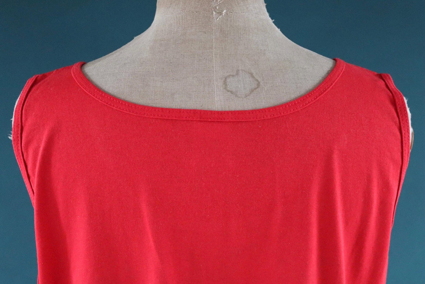 Vintage 1990s 90s red bar pub Ohio print cotton singlet vest sports sportswear t shirt 48” chest
