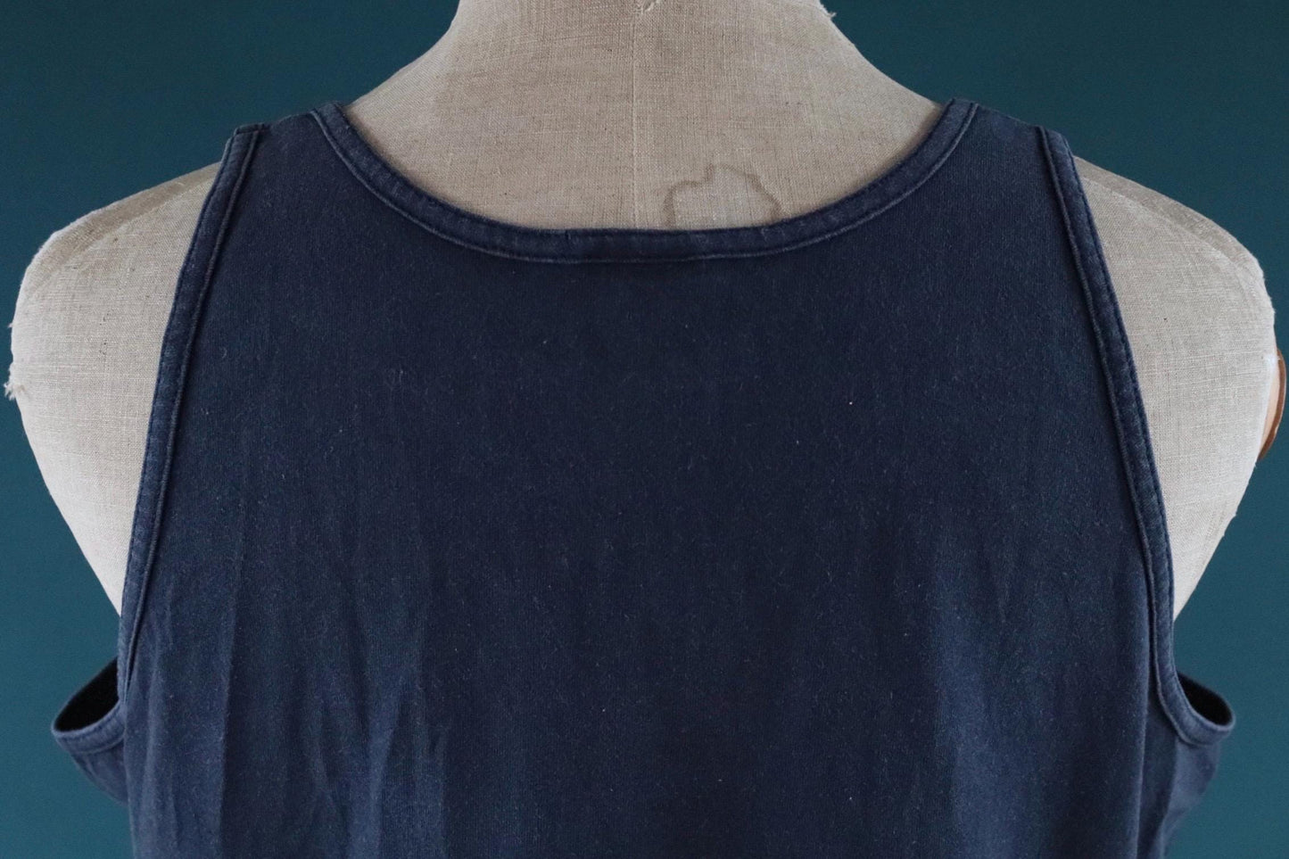 Vintage 1990s t shirt - faded black and neon vest - Wyoming tourist souvenir - 44” chest