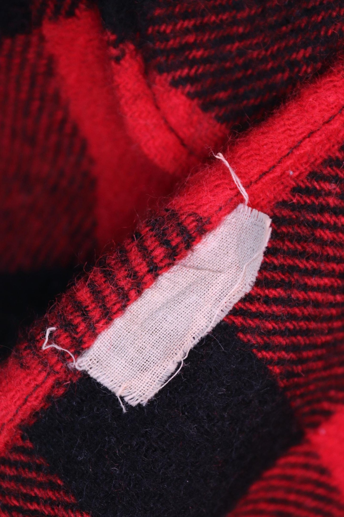 Vintage 1960s 60s 1970s 70s red black buffalo plaid thick wool shirt 5 Brothers 42” chest hunting camping workwear hunting logger