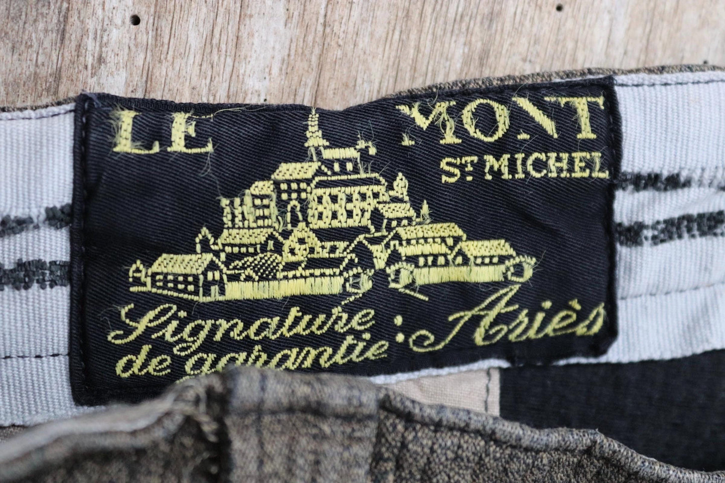 Vintage French workwear trousers pants Mont St Michel brown corduroy hunting riding breeches 32” x 23” jodhpurs 1940s 1950s
