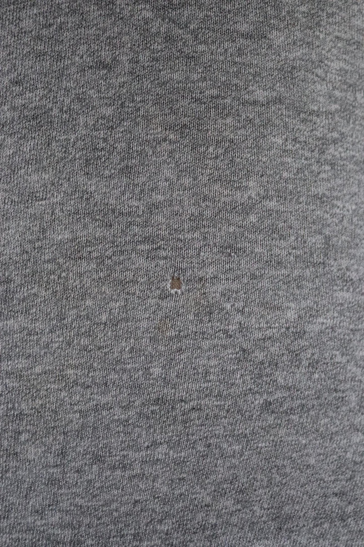 Vintage 1980s 80s Champion 50/50 cotton rayon grey heather marl t shirt 37” chest sports sportswear made in USA