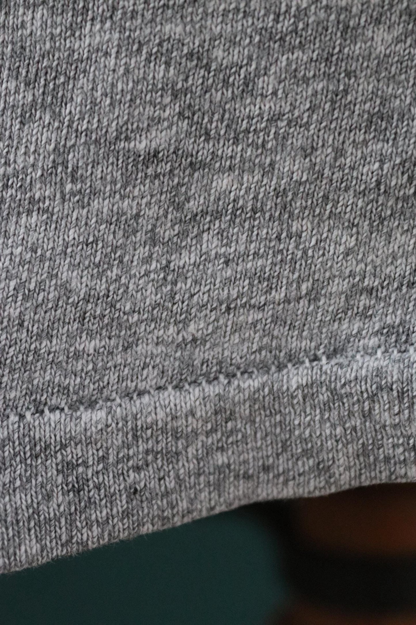 Vintage 1980s 80s Champion 50/50 cotton rayon grey heather marl t shirt 37” chest sports sportswear made in USA