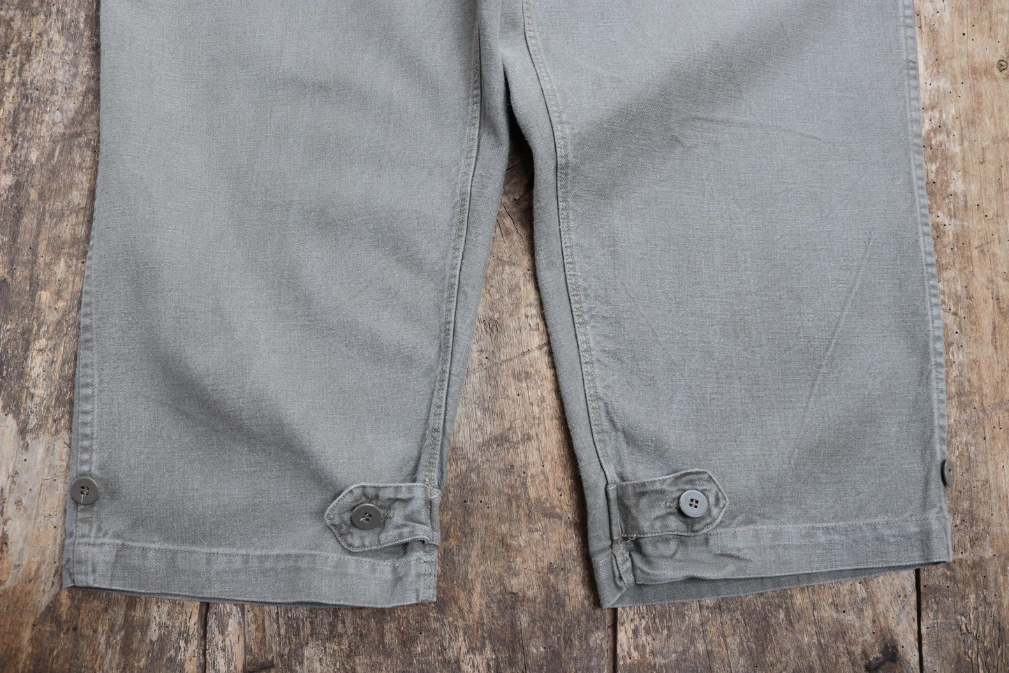 Vintage 1940s 1950s Swedish cargo trousers pants military women’s cotton twill utility workwear work chore 29” 31” x 28”