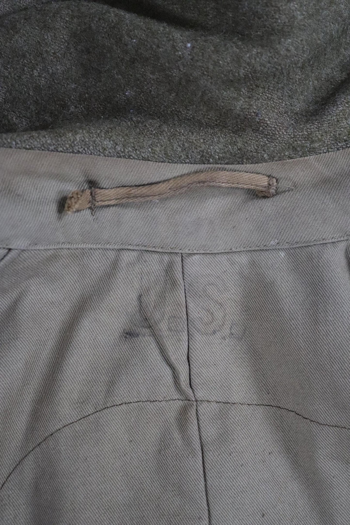 Vintage antique 1910s 10s WW1 M1917 M 1917 US army military doughboy khaki green wool trench great coat overcoat 42” chest