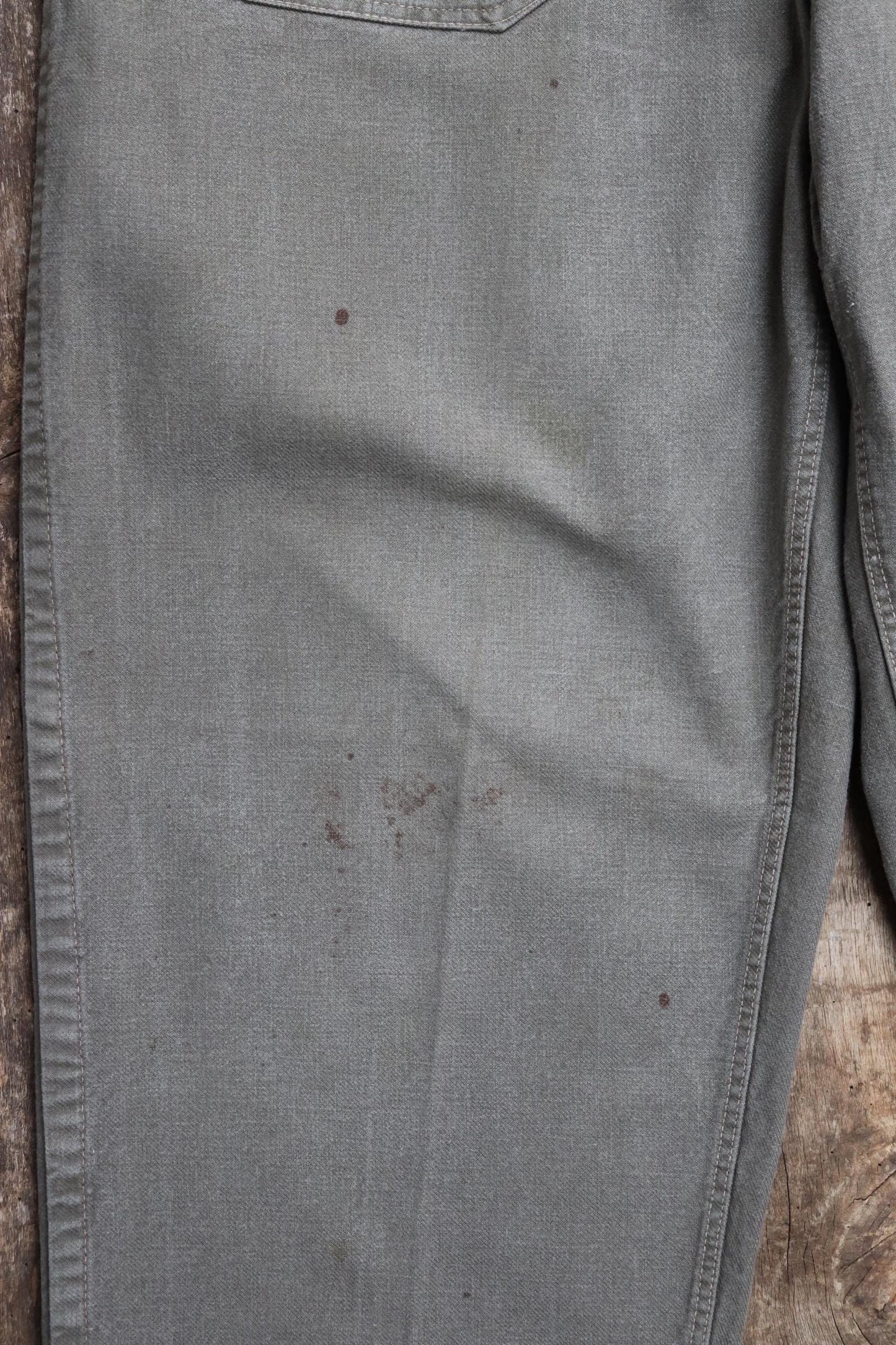 Vintage cargo pants trousers 1940s 1950s Swedish military women’s cotton twill utility field workwear work chore 26” 28” x 28”