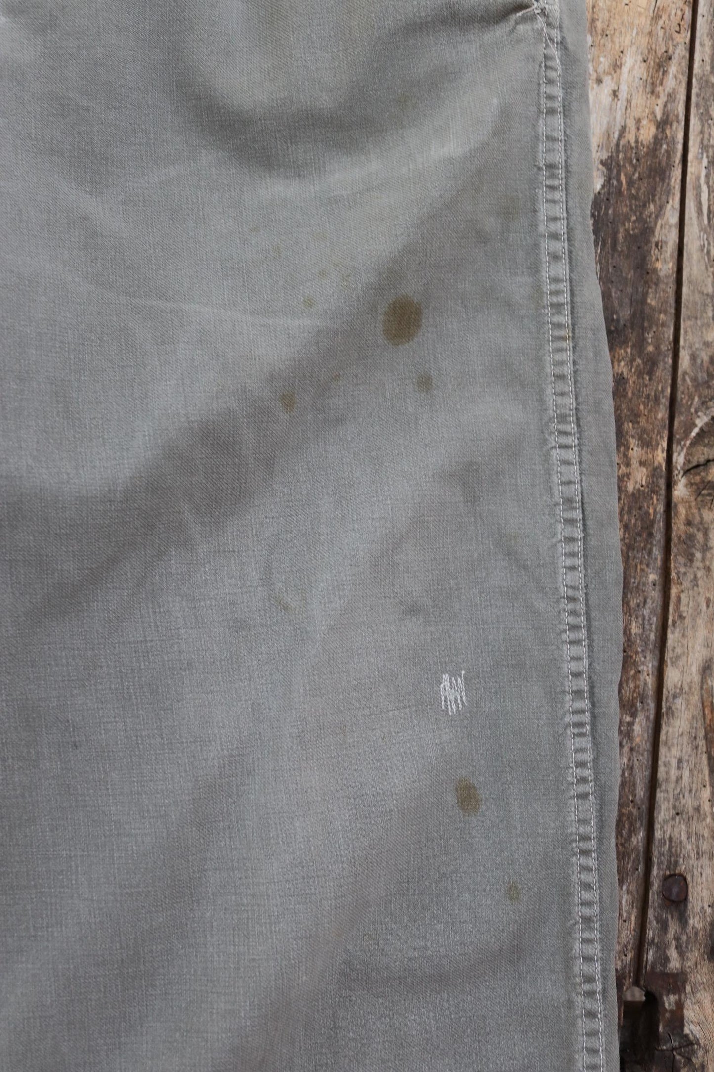 Vintage 1950s 50s 1960s 60s Swedish military cotton twill utility field trousers pants workwear work chore 41” x 30”