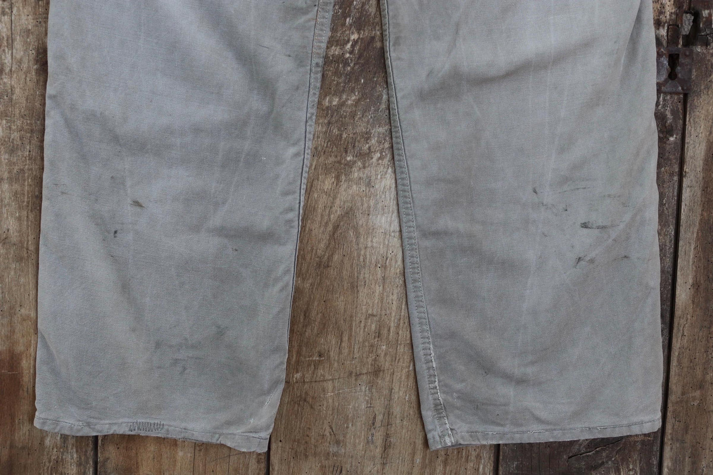 Vintage 1940s 1950s Swedish workwear trousers - military utility pants - buckle back - 36” x 31”