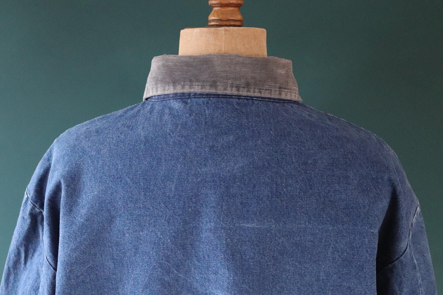 Vintage 1990s 90s Big Ben blue denim blanket lined barn chore jacket workwear work chore 56” chest insulated