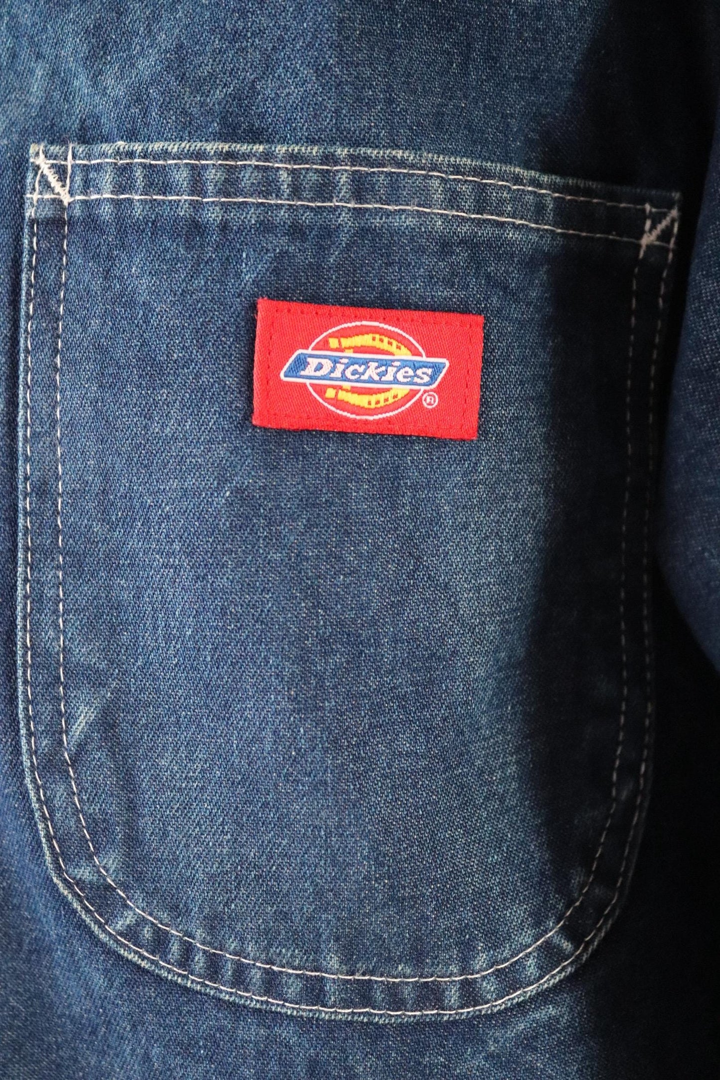 Vintage 1990s 90s Dickies blue denim blanket lined barn chore jacket workwear work chore 50” chest
