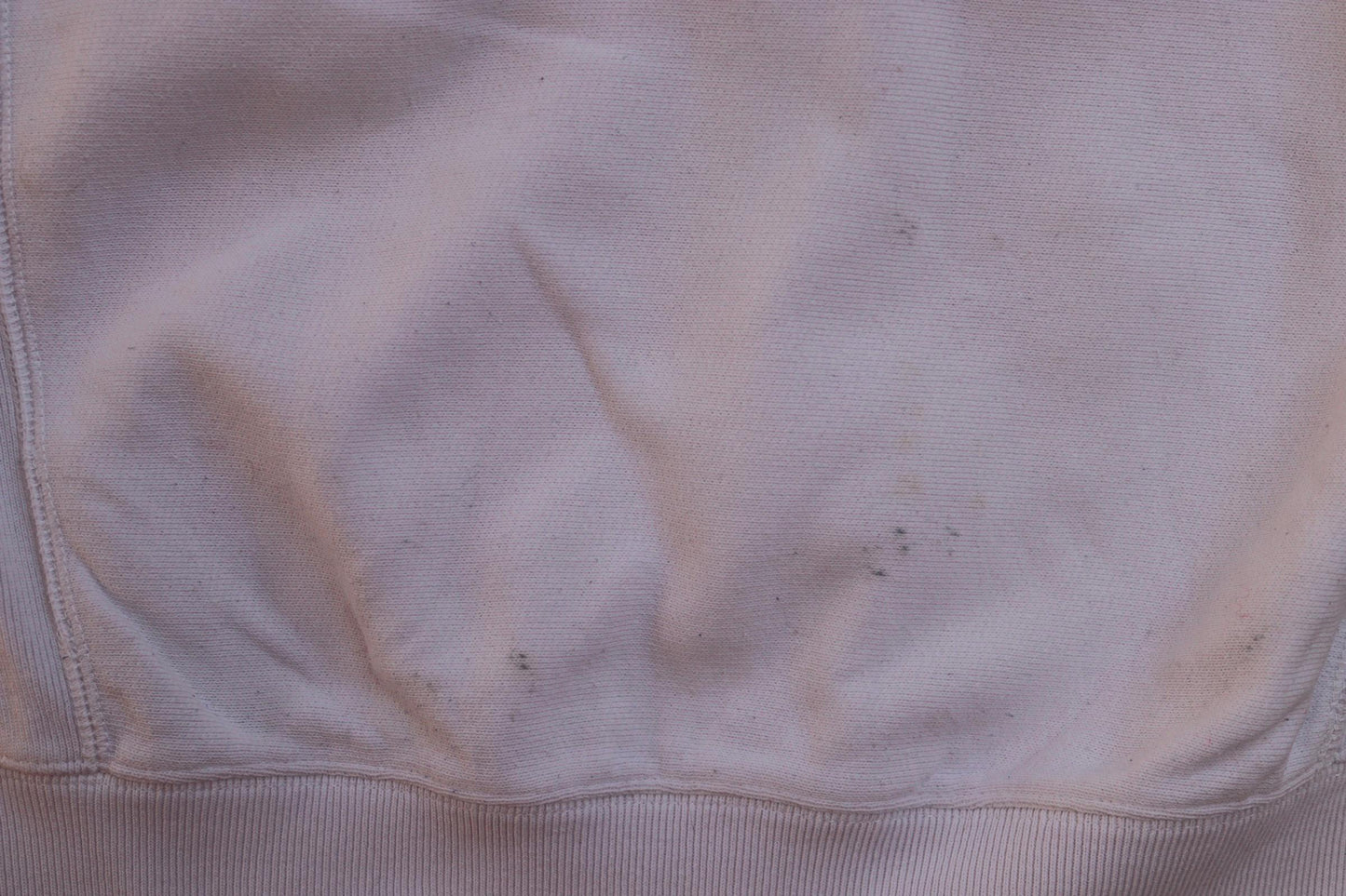 Vintage 1990s 90s Champion white plain short sleeve warm up sweatshirt 39" chest sports sportswear reverse weave