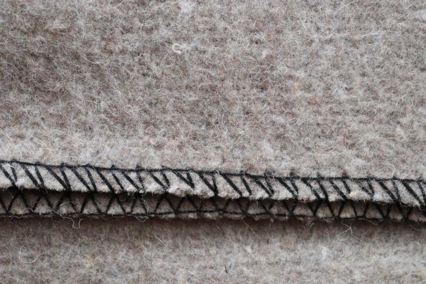 Vintage 1960s 60s Swiss army military rug blanket wool taupe red striped chain stitched log cabin camping sofa throw bed picnic