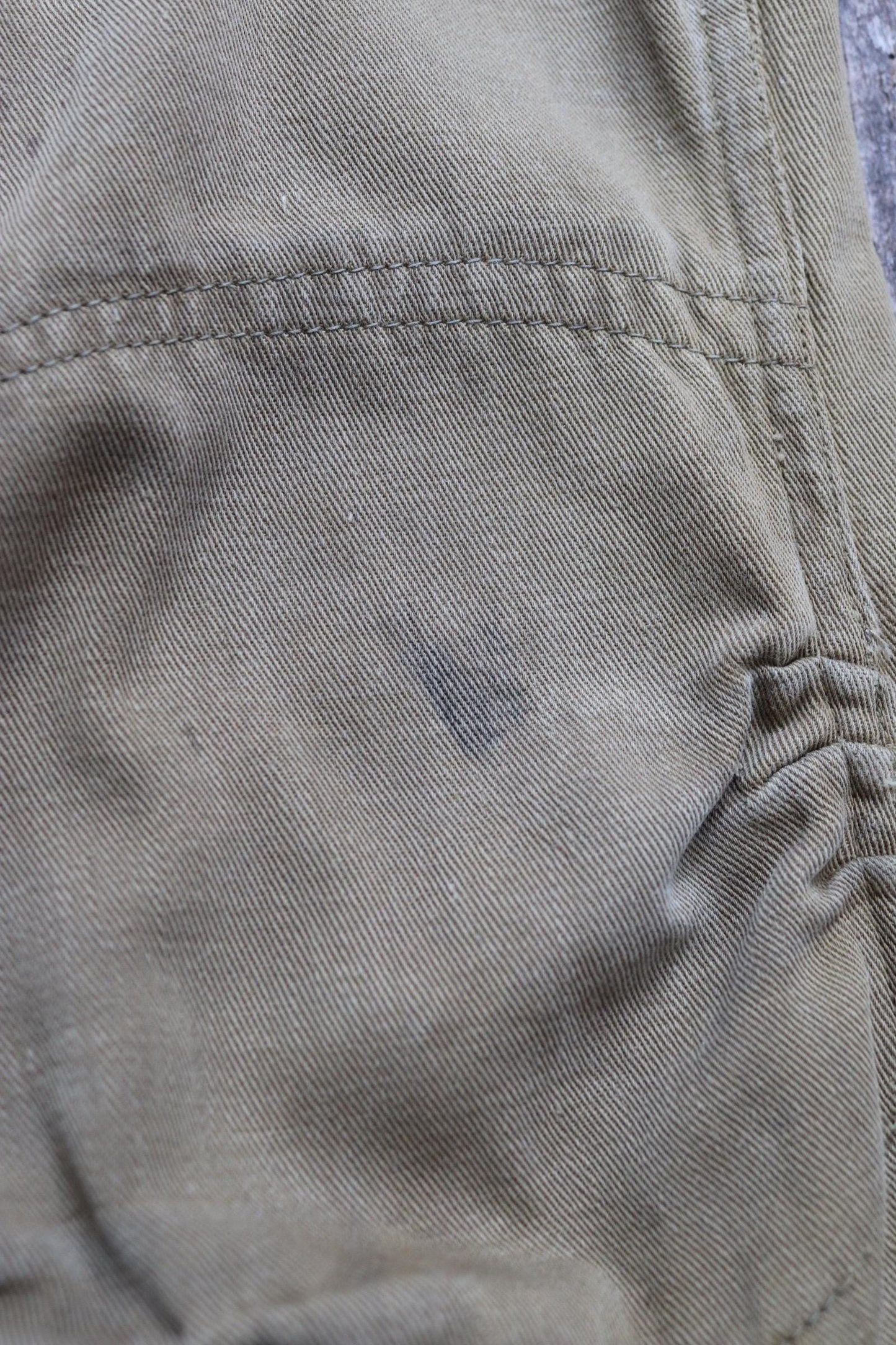 Vintage 1940s jodhpurs riding workwear khaki brown cotton twill hunting breeches 29” x 24” Union Made work chore lace up