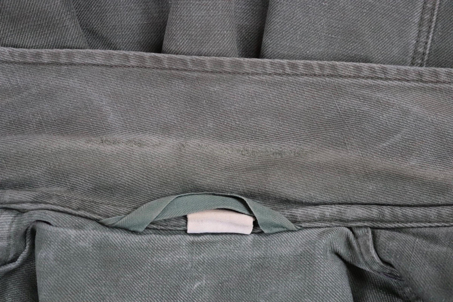 Vintage French army jacket 1950s M47 M 47 field utility military 46” chest khaki green