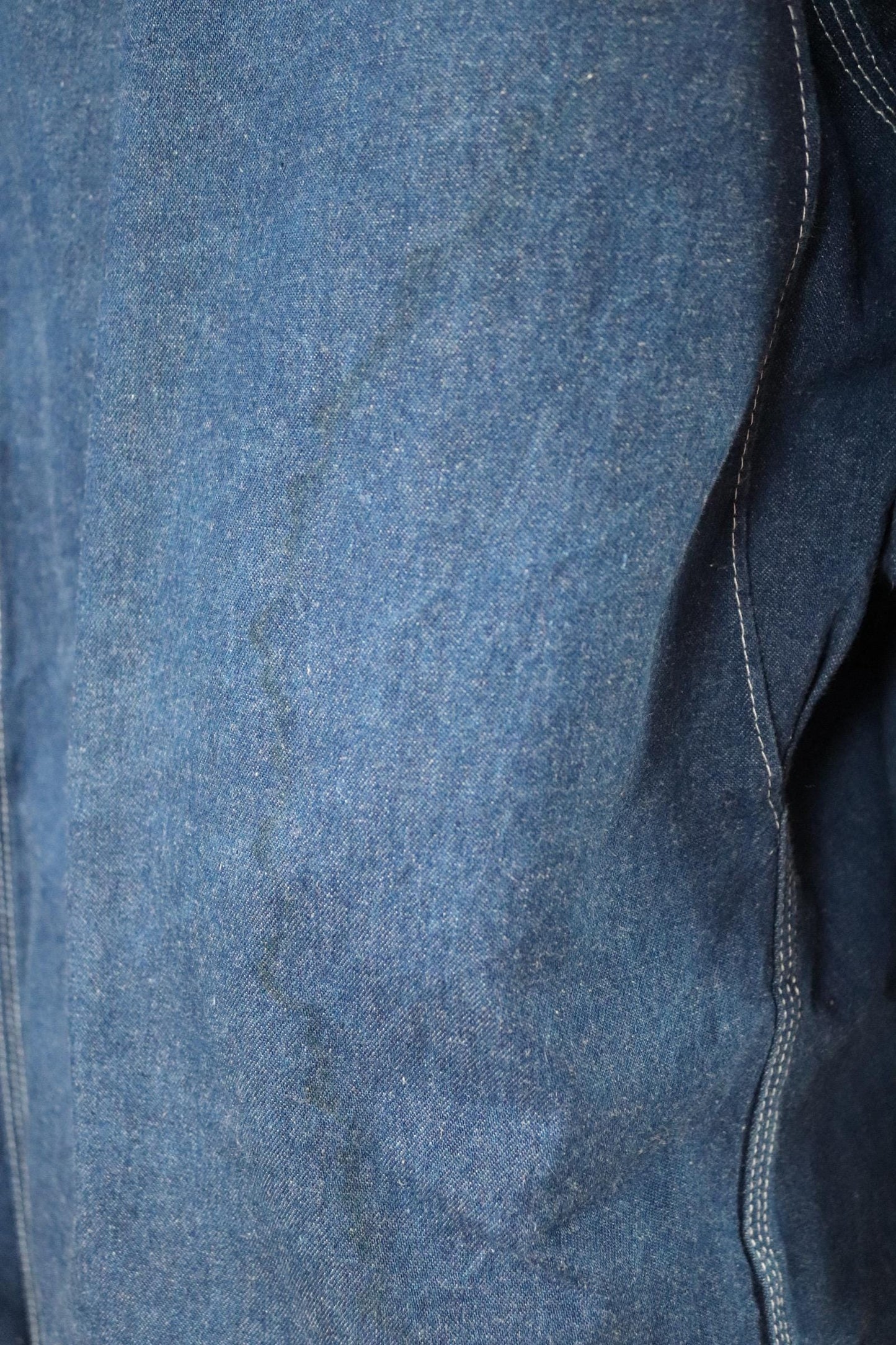 Vintage 1990s 90s Dickies blue denim blanket lined barn chore jacket workwear work chore 59” chest