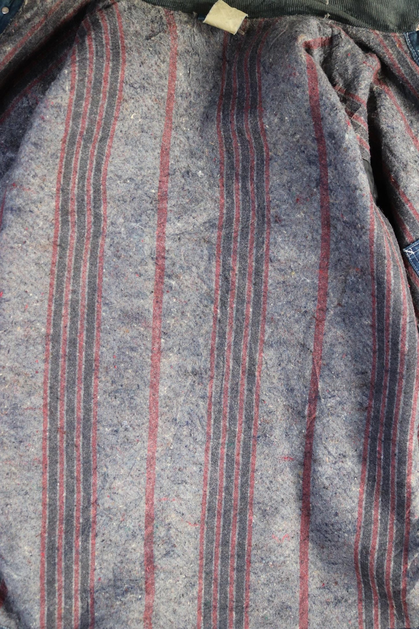 Vintage 1990s 90s Dickies blue denim blanket lined barn chore jacket workwear work chore 50” chest