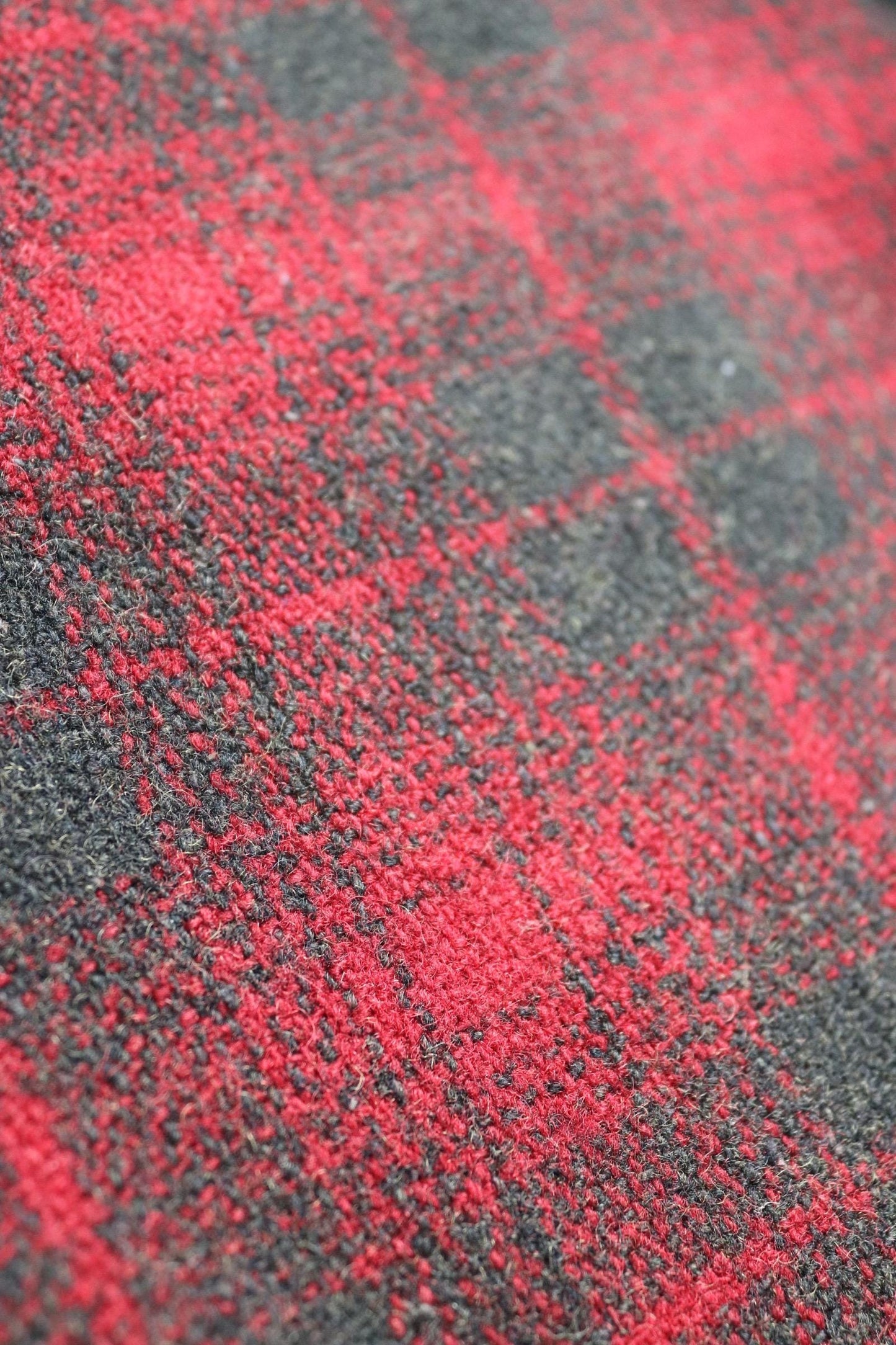 Vintage 1930s 30s 1940s 40s red black checked plaid wool hunting trousers breeches jodhpurs suspender buttons 31" x 26"