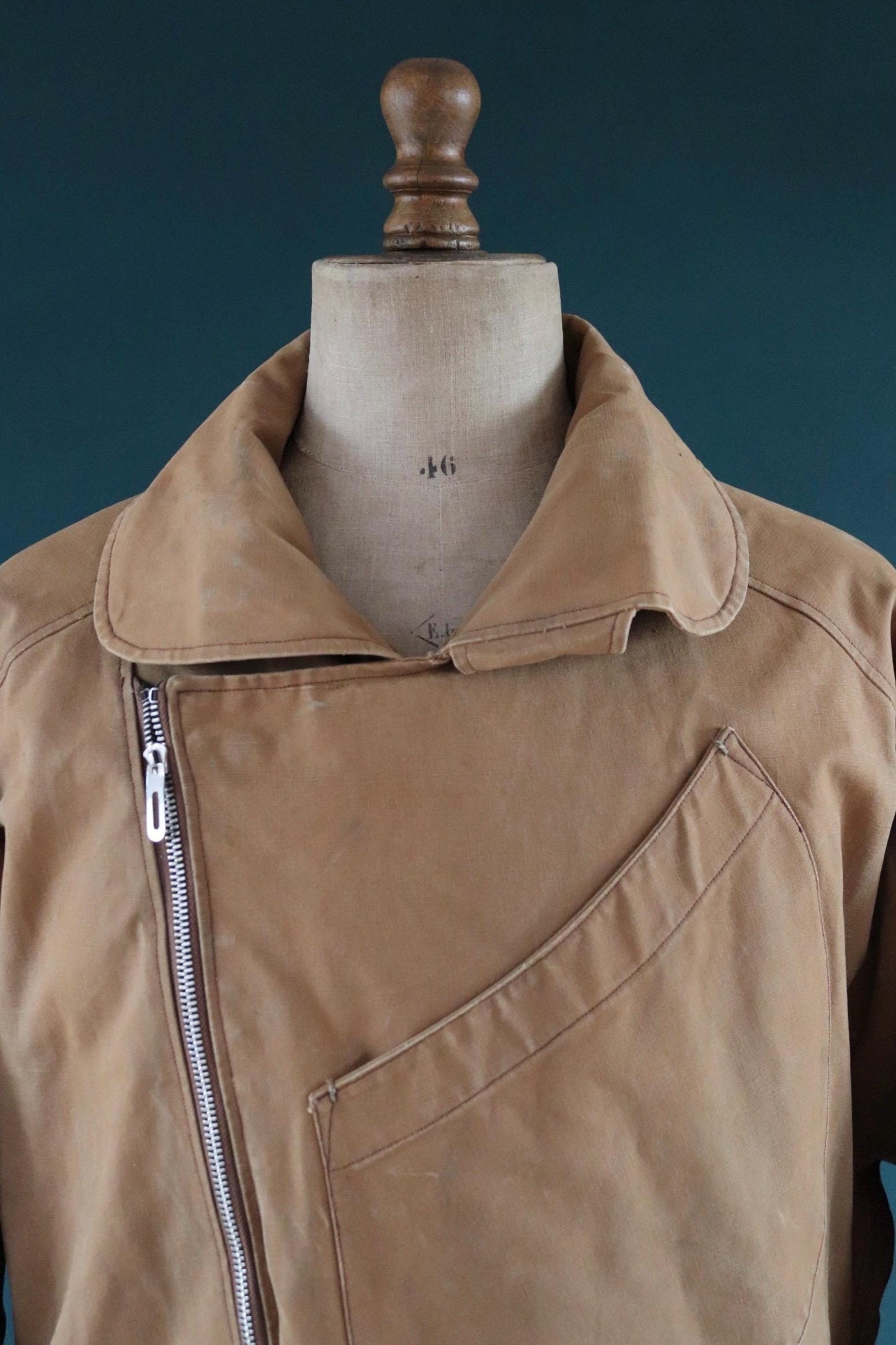 Vintage WW2 French military flight suit pilot aviation Eclair zippers 1930s 1940s