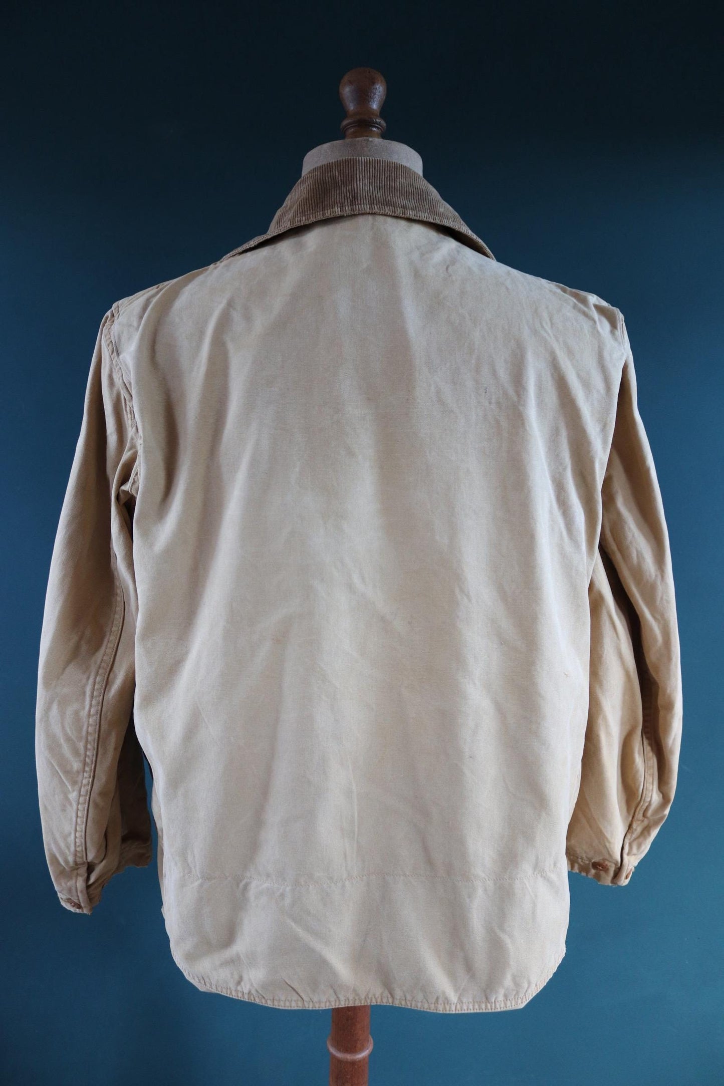 Vintage 1950s 50s 1960s 60s JC Higgins tan brown duck cotton canvas jacket hunting shooting American 50” chest workwear chore work