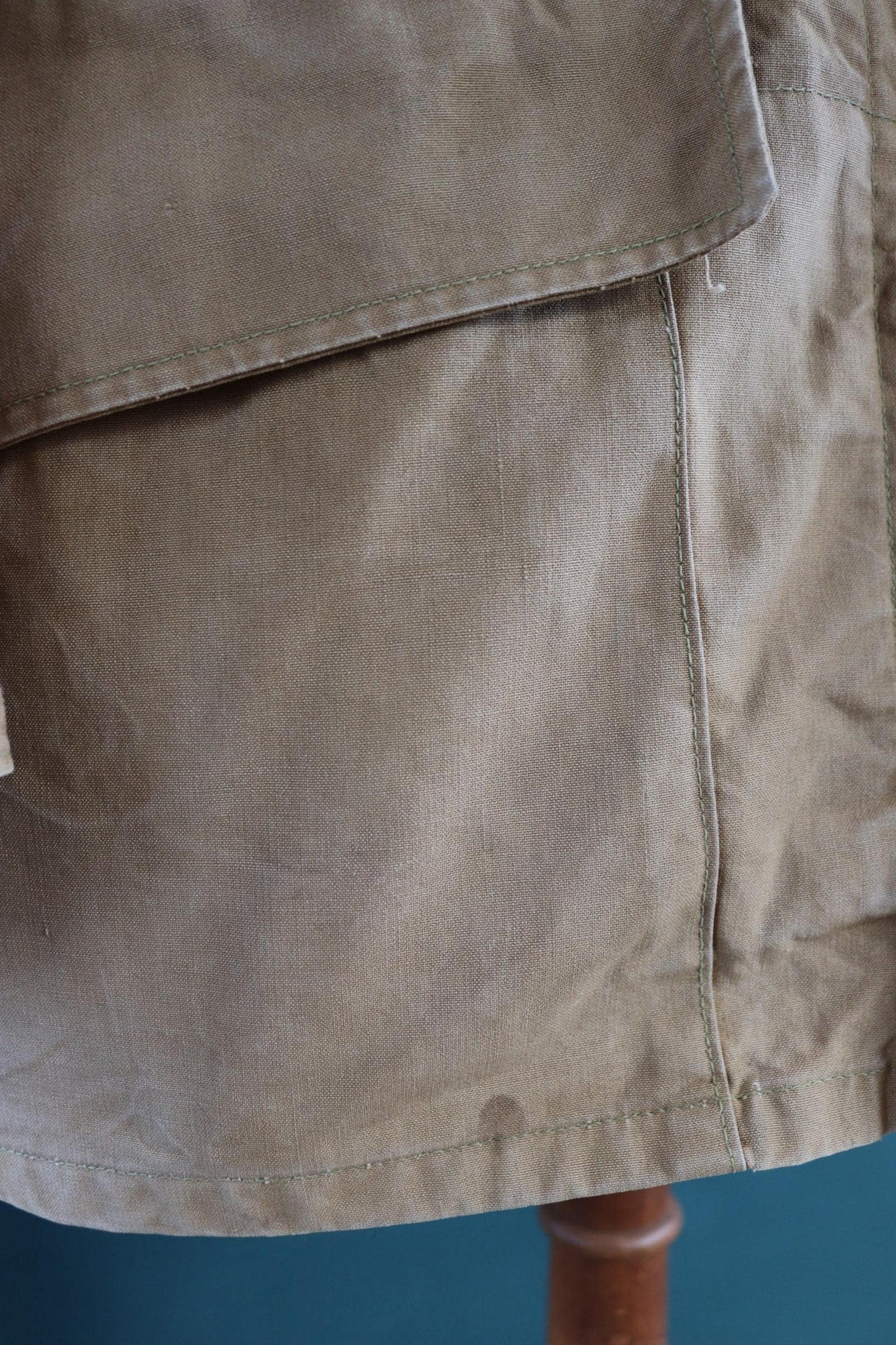 Vintage 1940s 40s Duxbak Utica Aero tan brown duck cotton canvas jacket hunting shooting American 48” chest work workwear chore