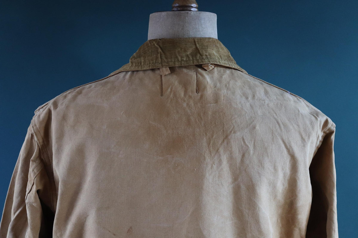 Vintage 1960s 60s Brush Master tan brown duck cotton canvas jacket hunting shooting American 47” chest workwear work chore