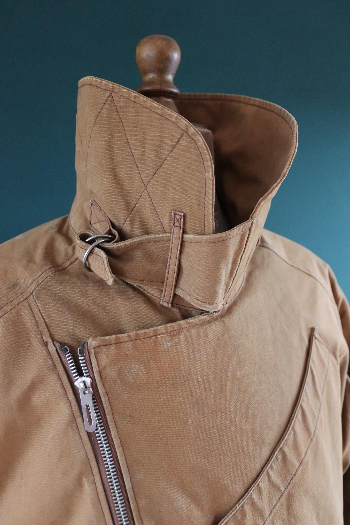 Vintage WW2 French military flight suit pilot aviation Eclair zippers 1930s 1940s